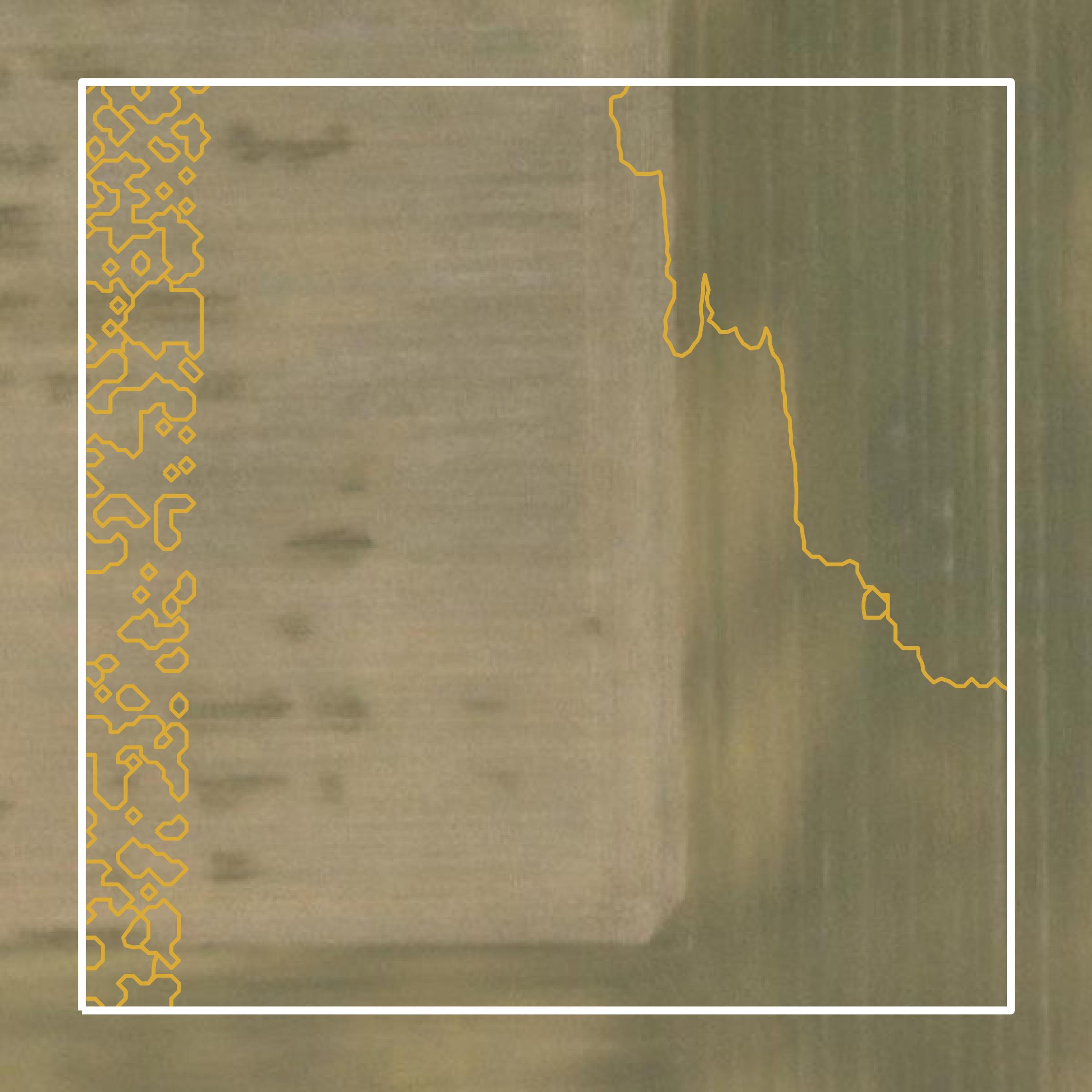 This image shows a contour map in Darke County created using GIS data in Equator.