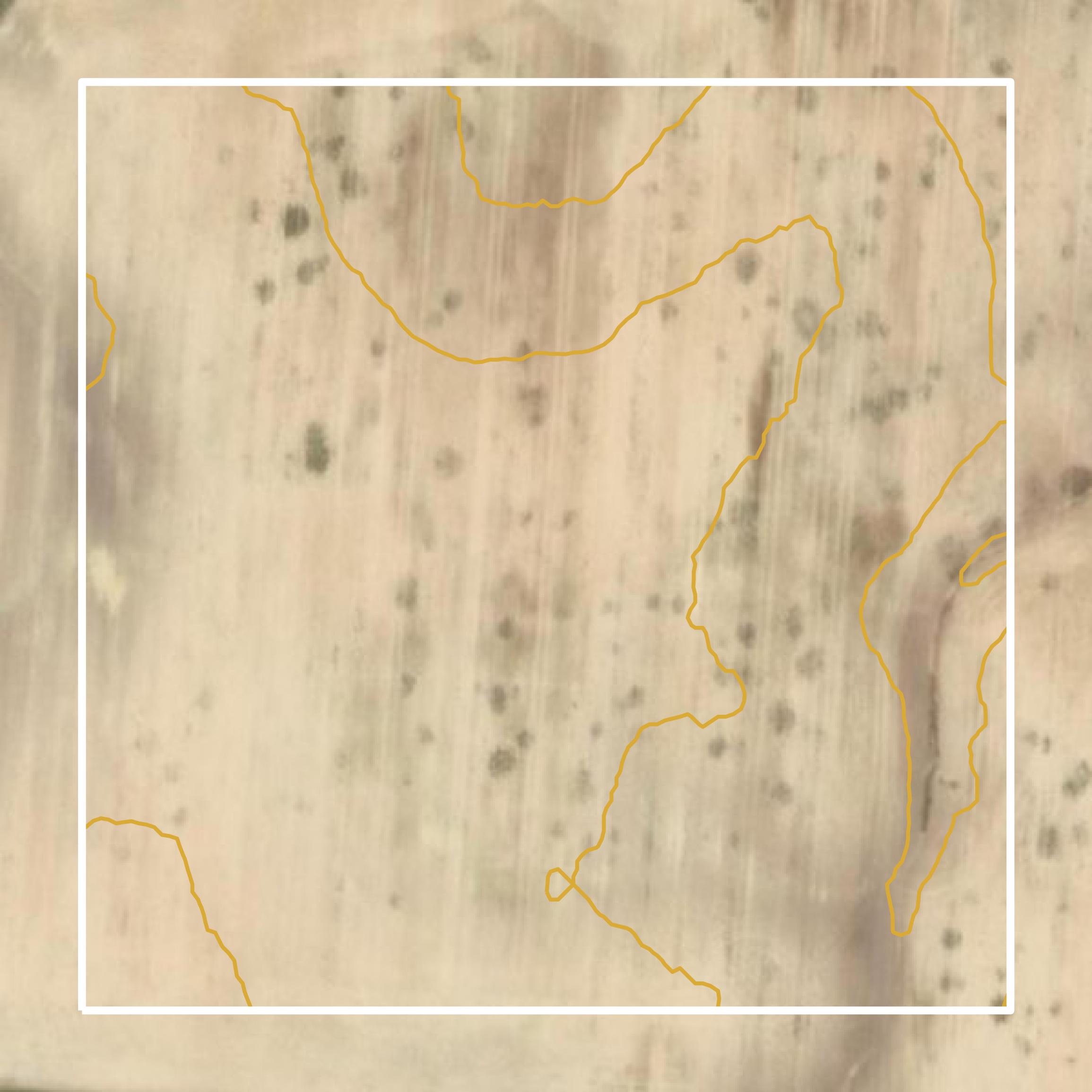 This image shows a contour map in Delaware County created using GIS data in Equator.