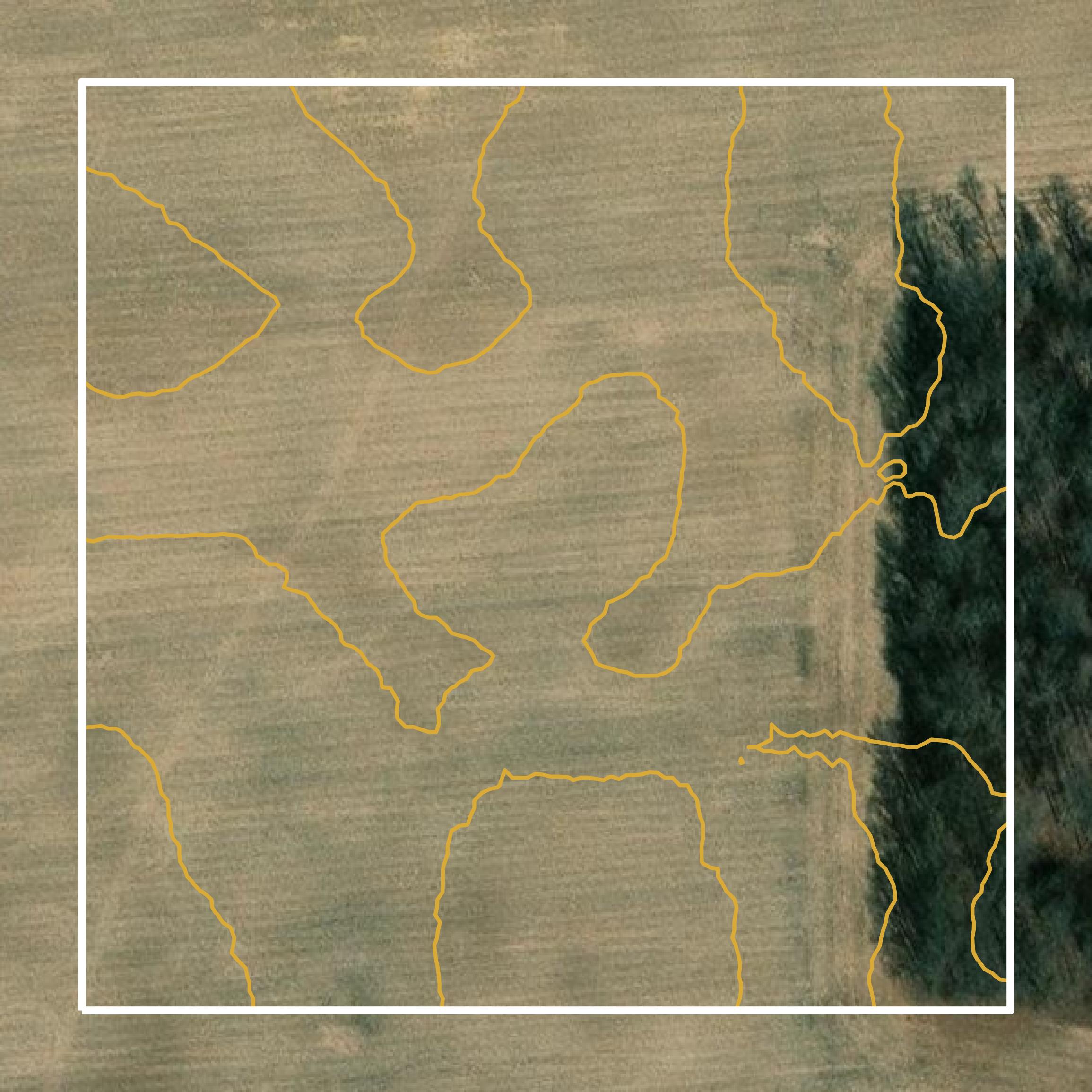 This image shows a contour map in Fulton County created using GIS data in Equator.