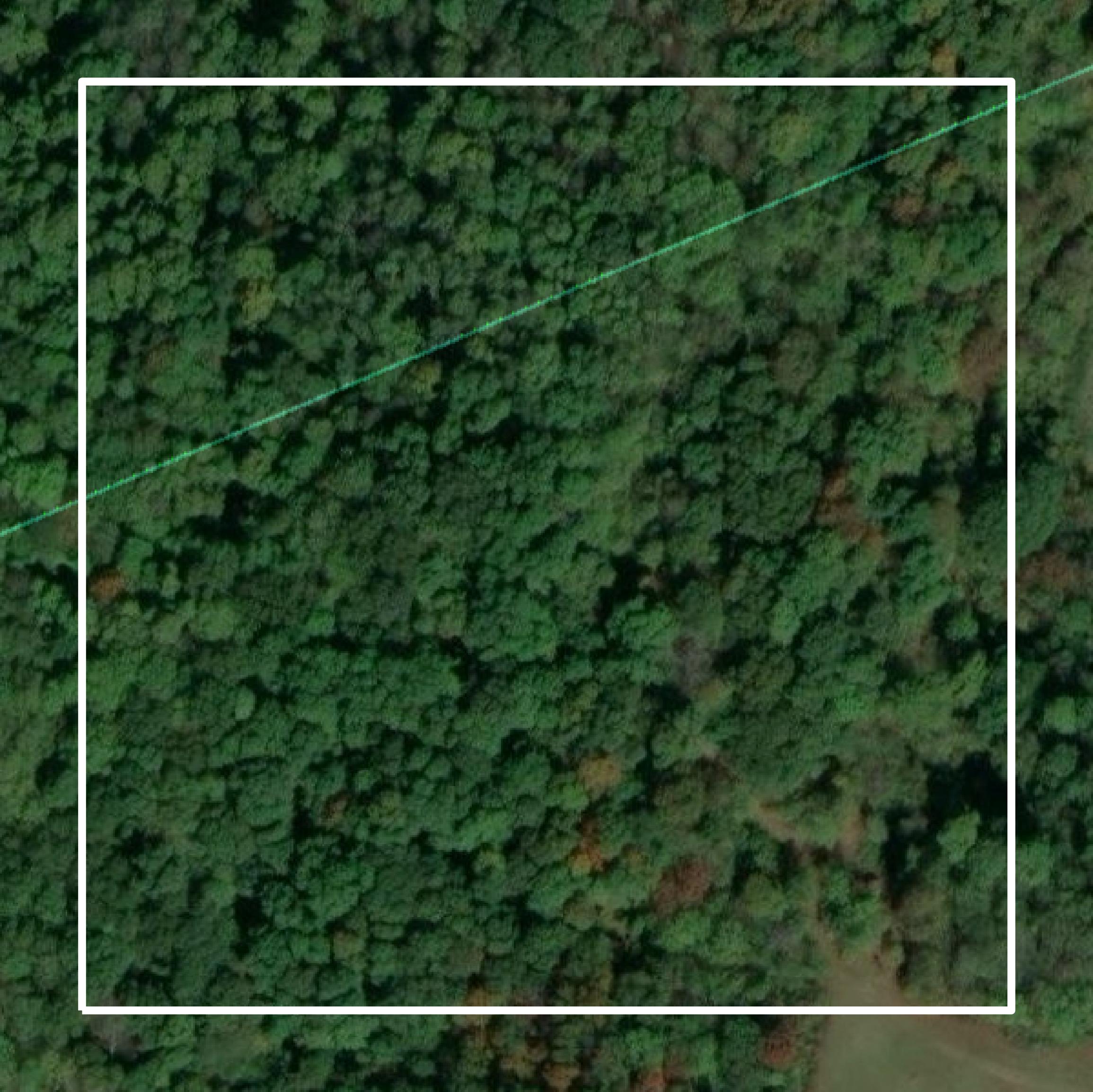 This image shows parcel and building data in Harrison County created using GIS data in Equator.