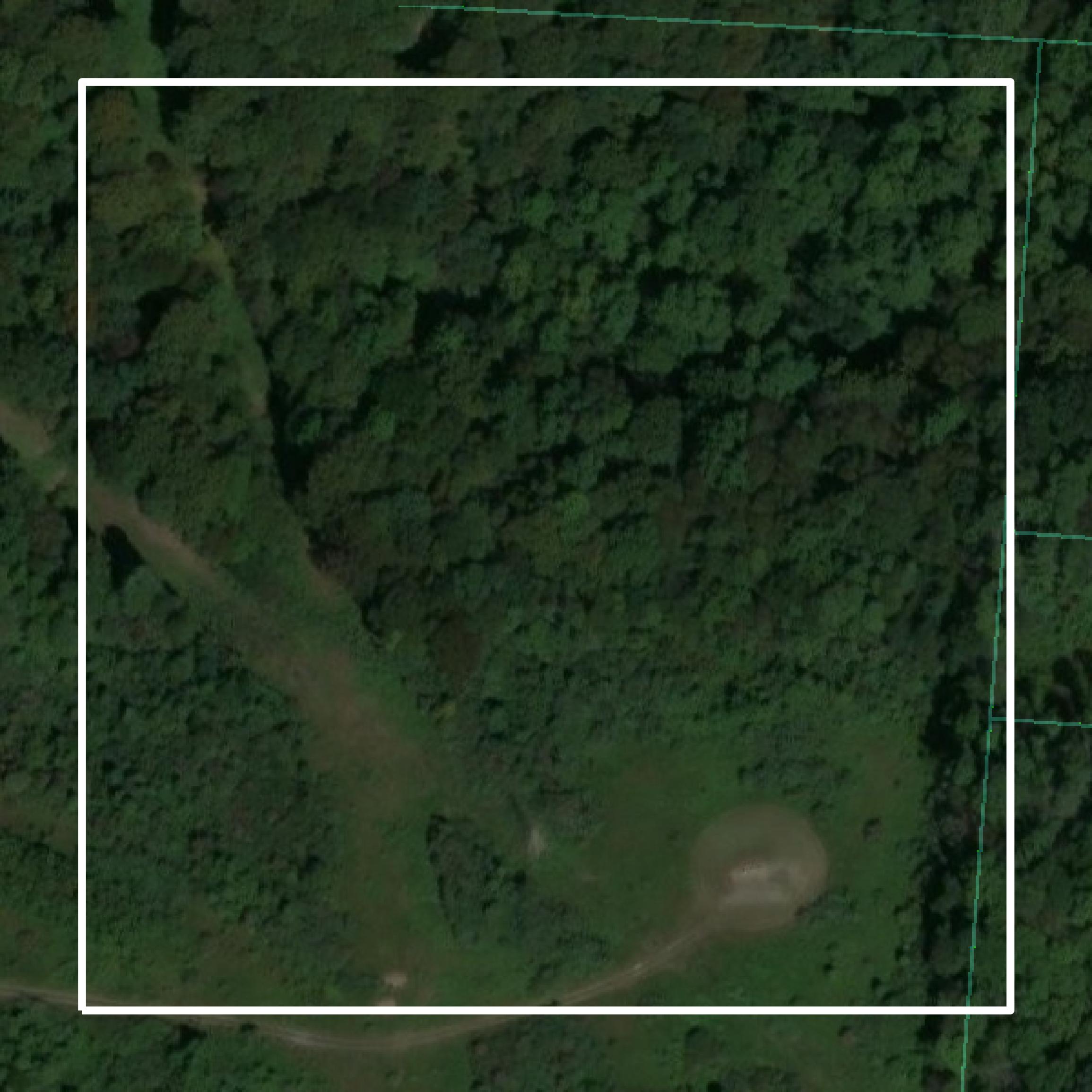 This image shows parcel and building data in Hocking County created using GIS data in Equator.