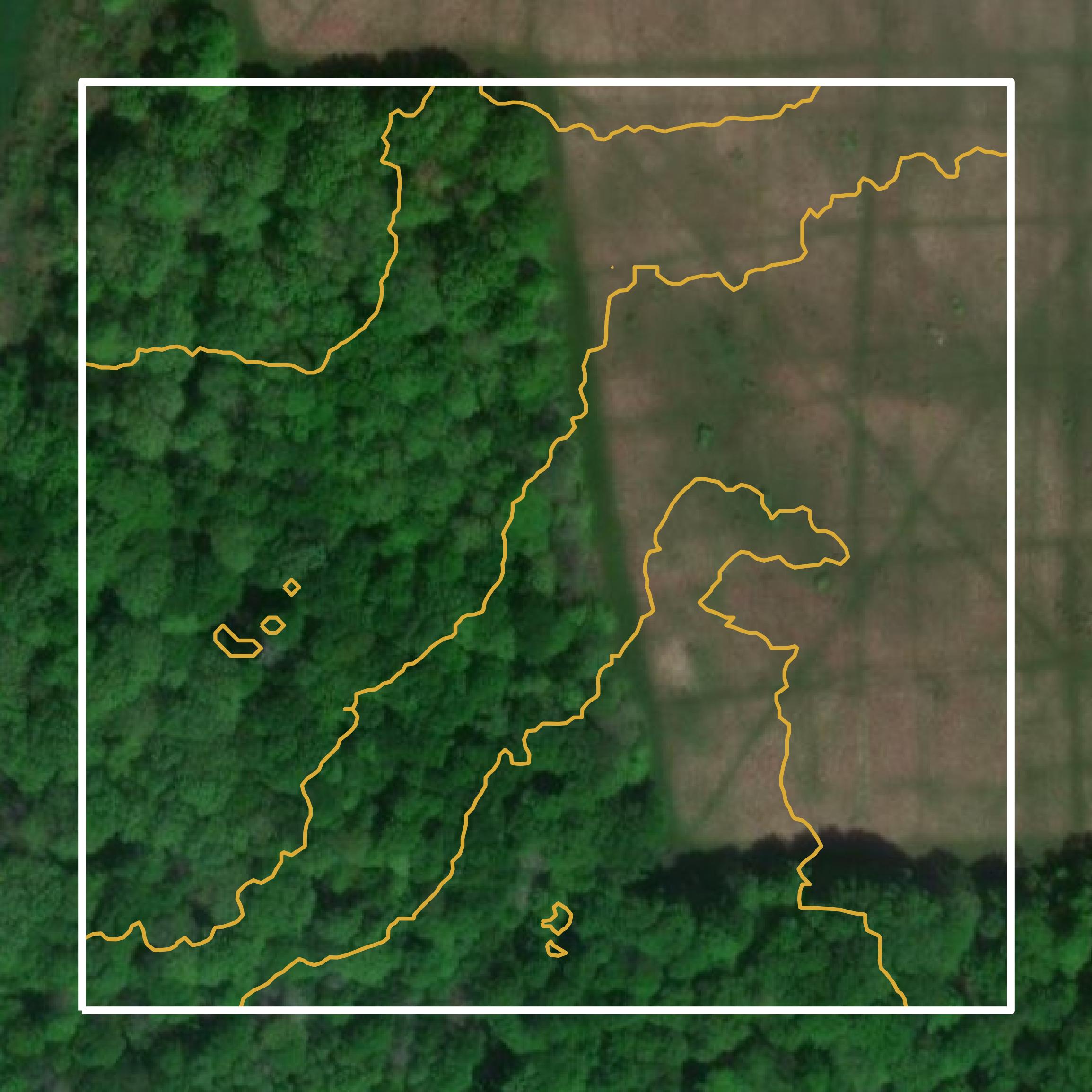 This image shows a contour map in Mahoning County created using GIS data in Equator.