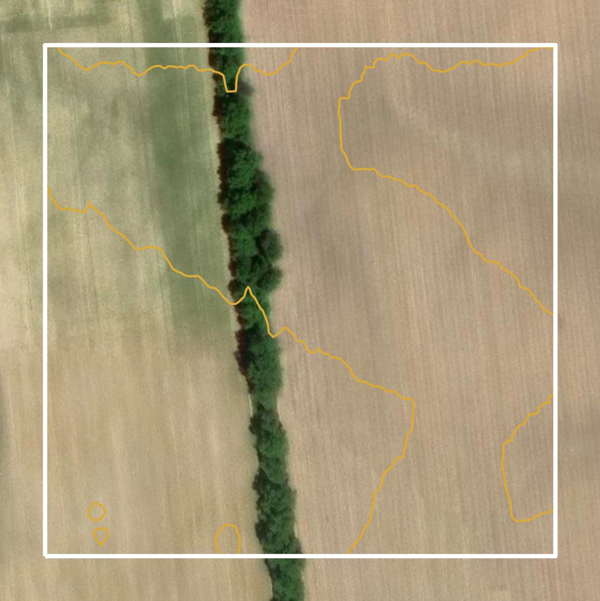 This image shows a contour map in Marion County created using GIS data in Equator.