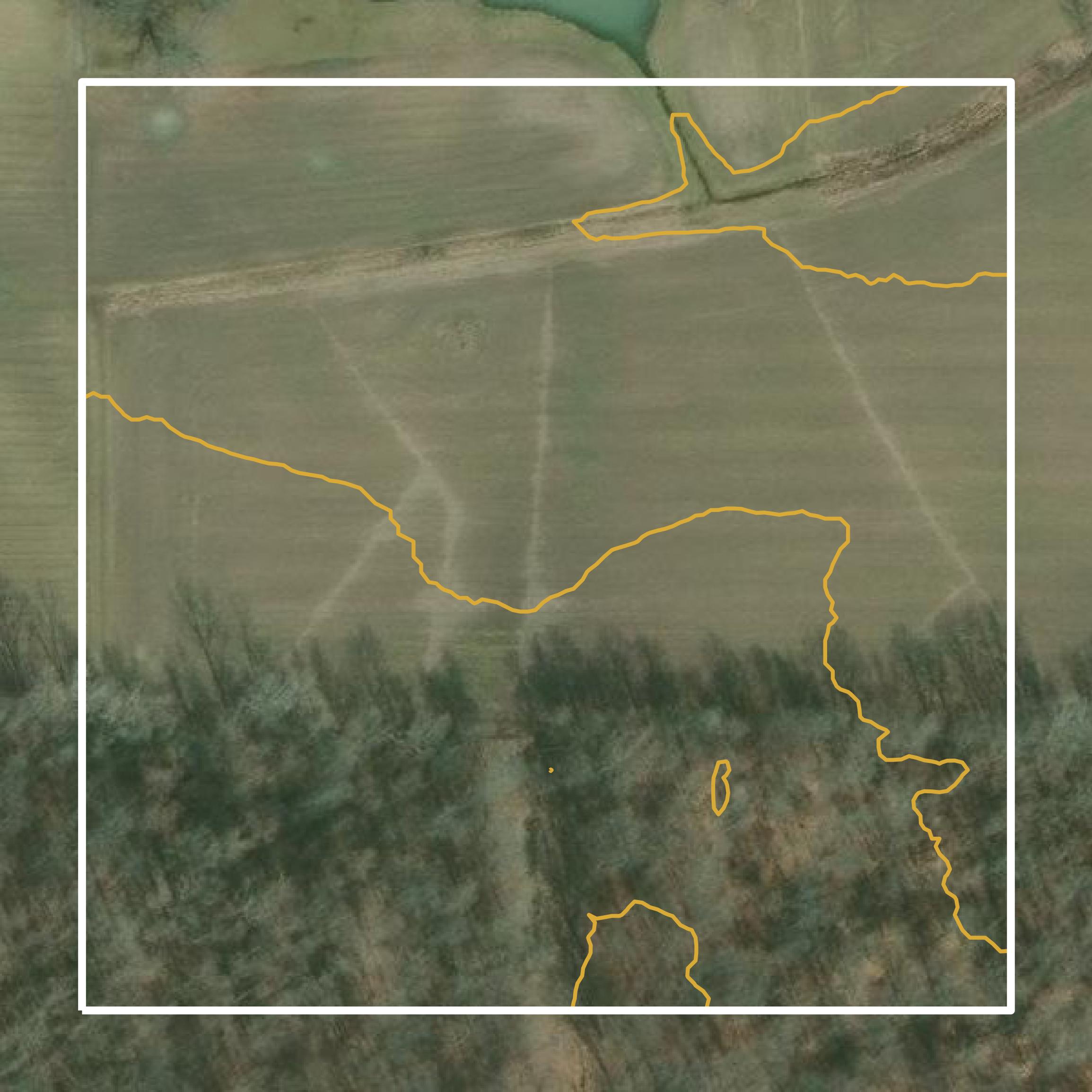 This image shows a contour map in Medina County created using GIS data in Equator.