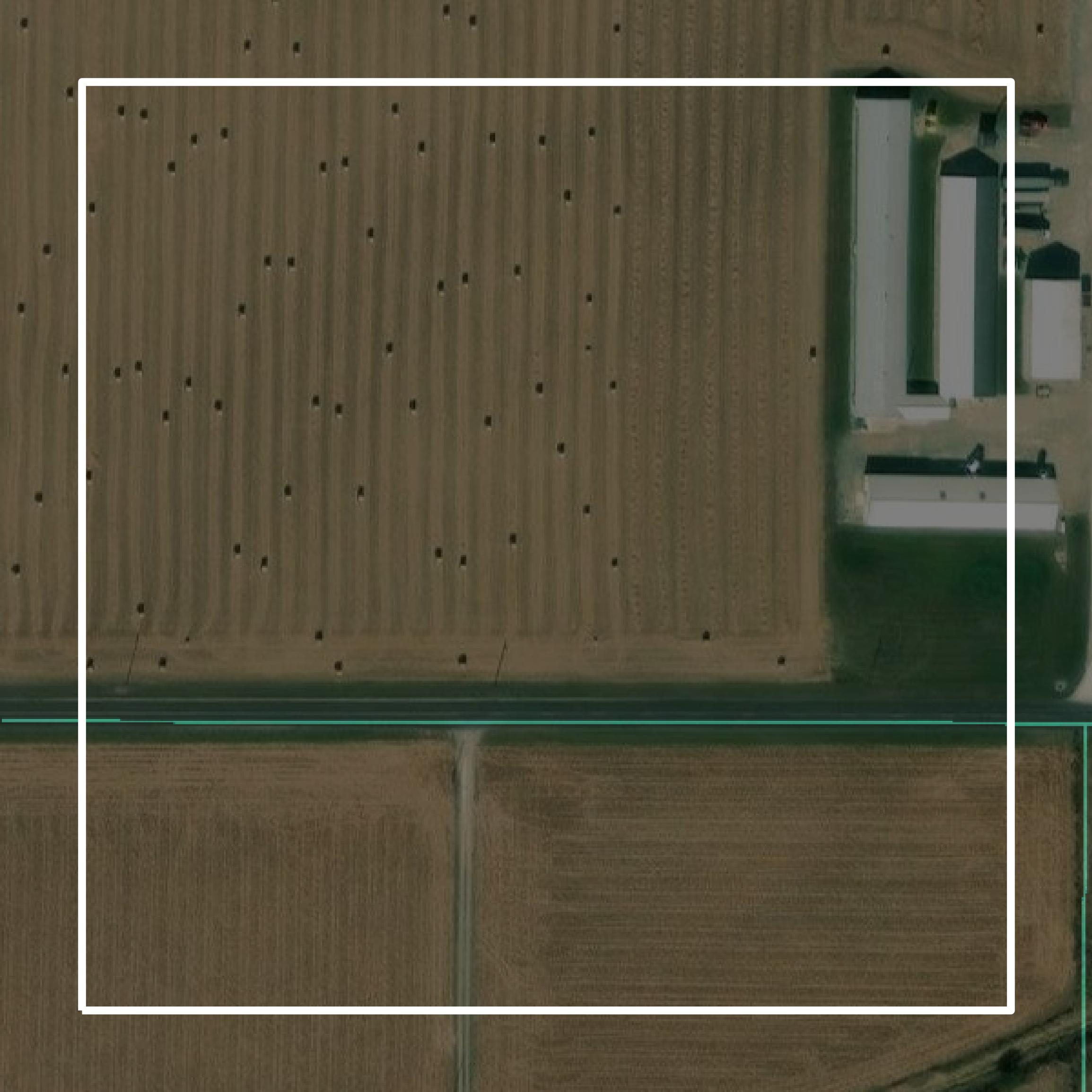 This image shows parcel and building data in Mercer County created using GIS data in Equator.