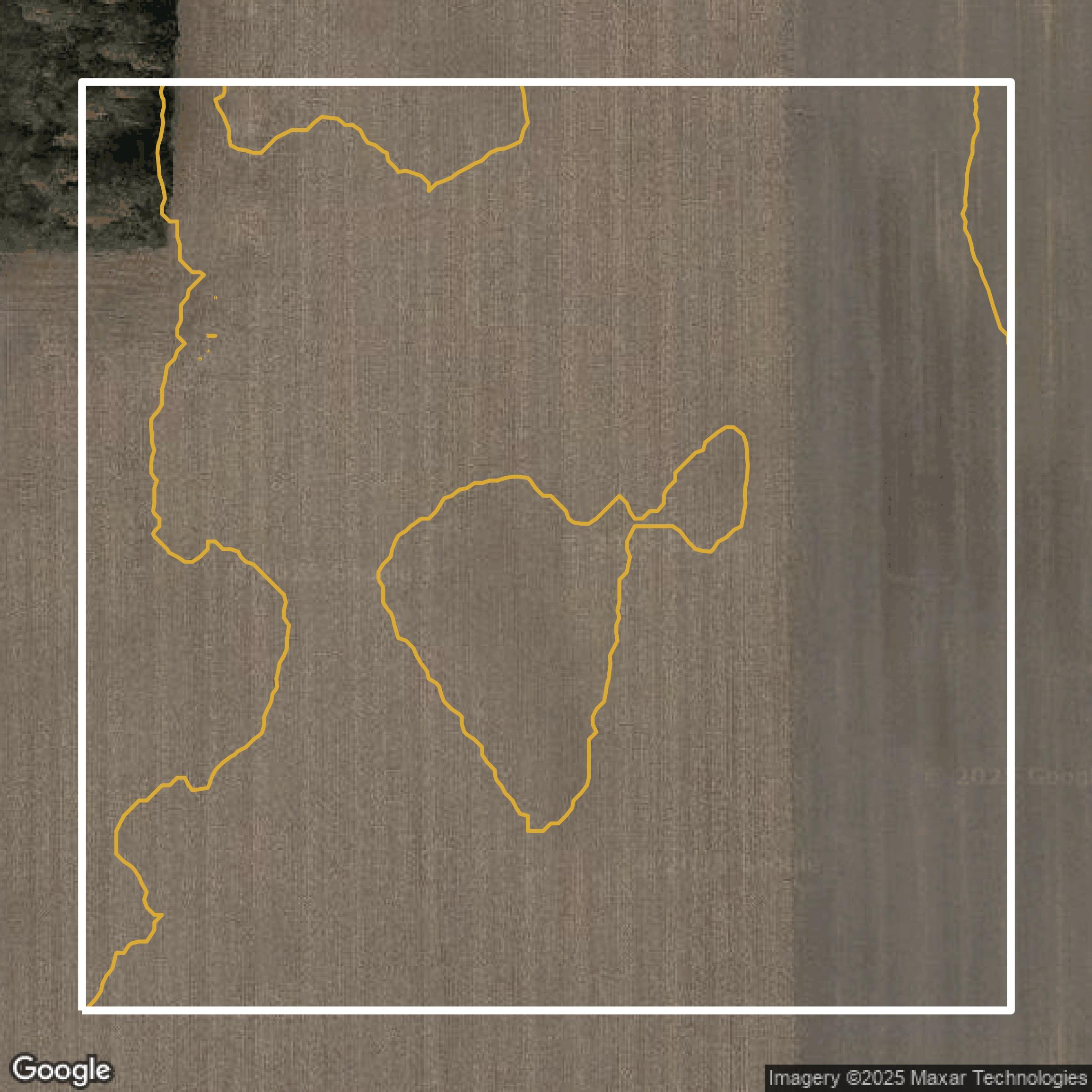 This image shows a contour map in Montgomery County created using GIS data in Equator.