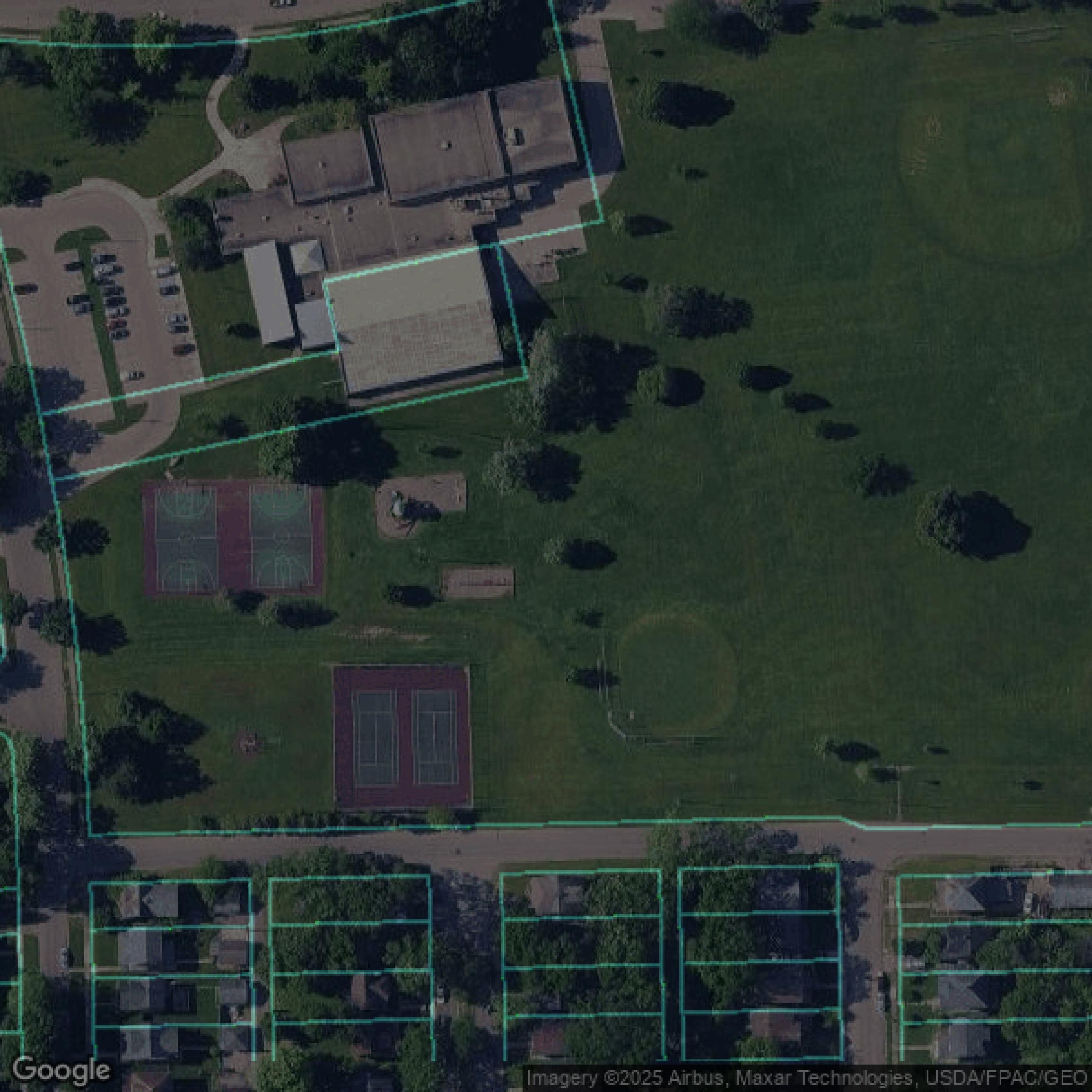 This image shows parcel data in Montgomery County created using GIS data in Equator.