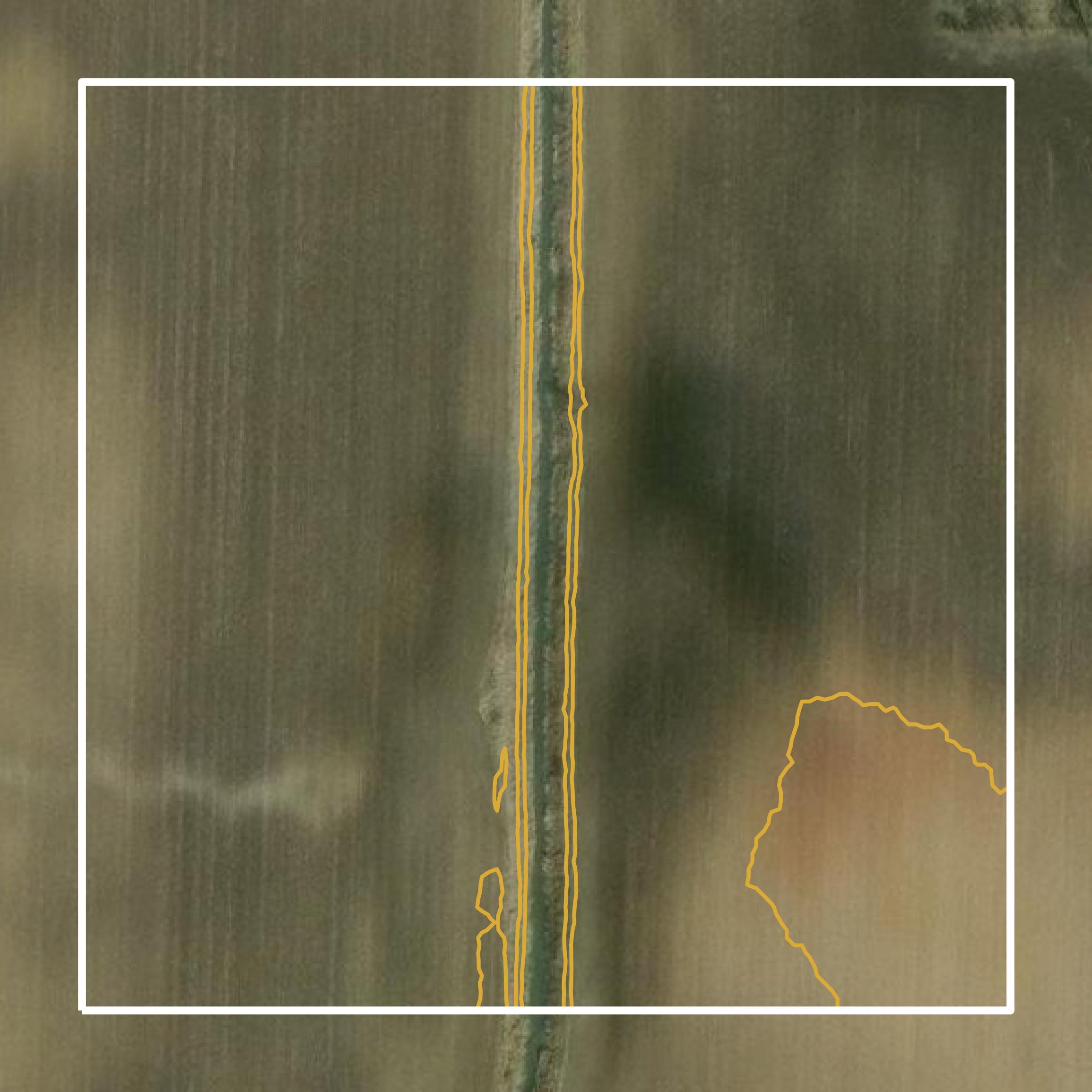 This image shows a contour map in Morrow County created using GIS data in Equator.