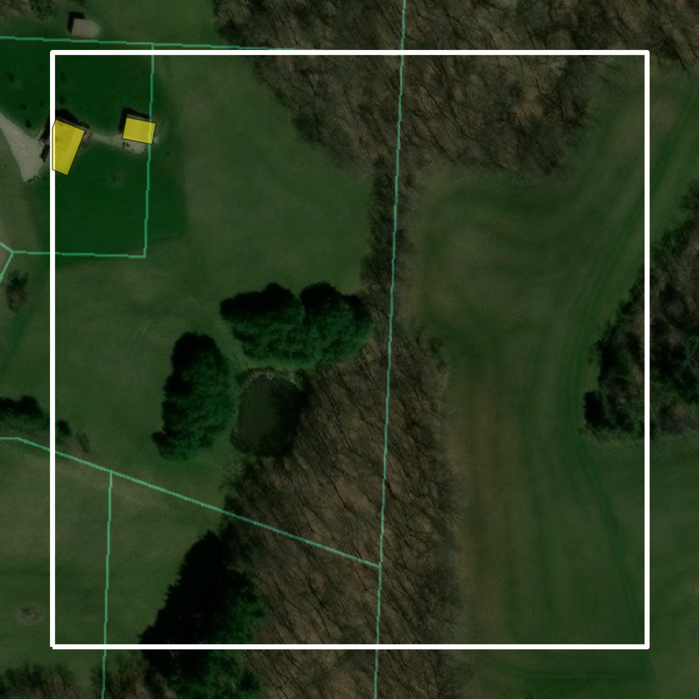 This image shows parcel and building data in Muskingum County created using GIS data in Equator.