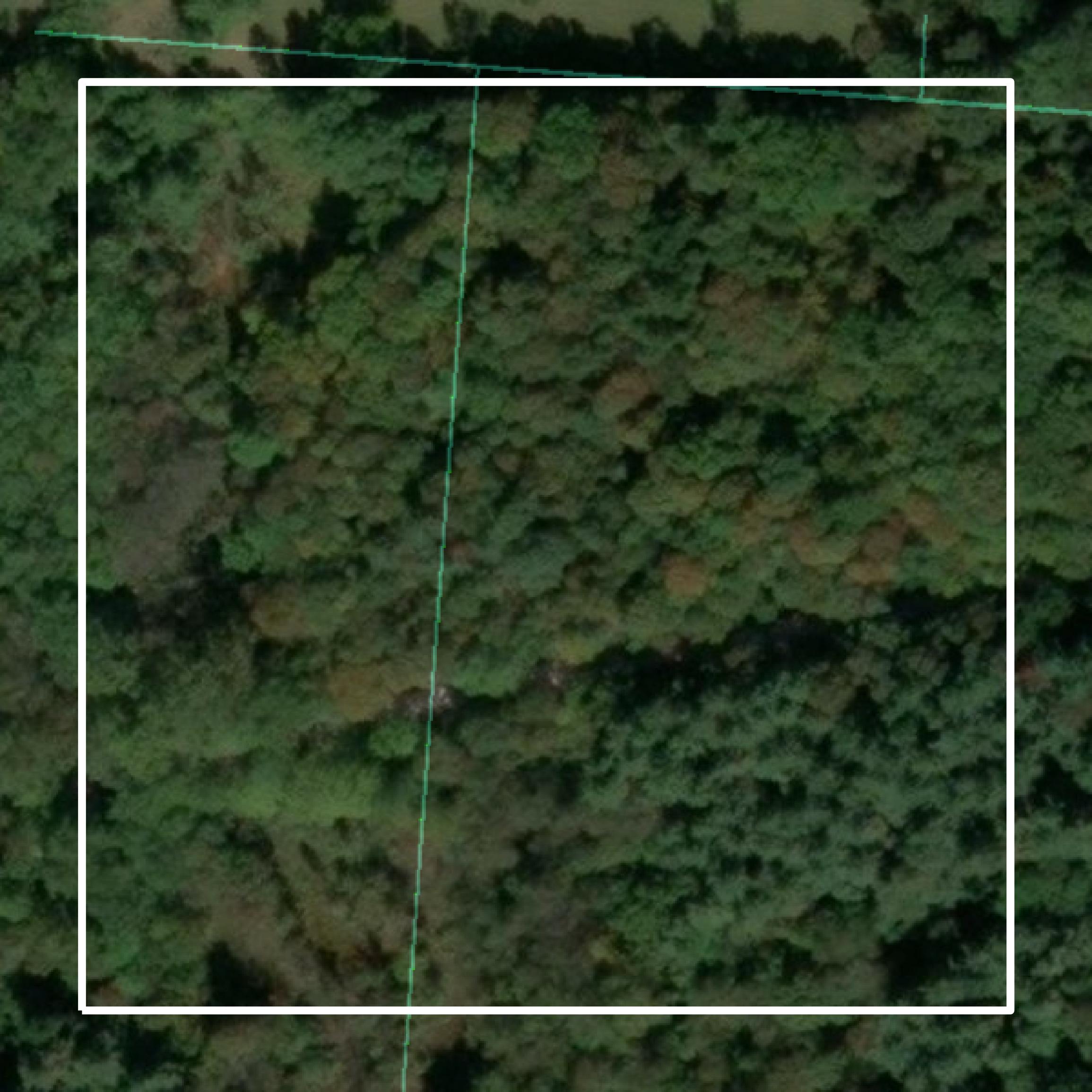 This image shows parcel and building data in Perry County created using GIS data in Equator.