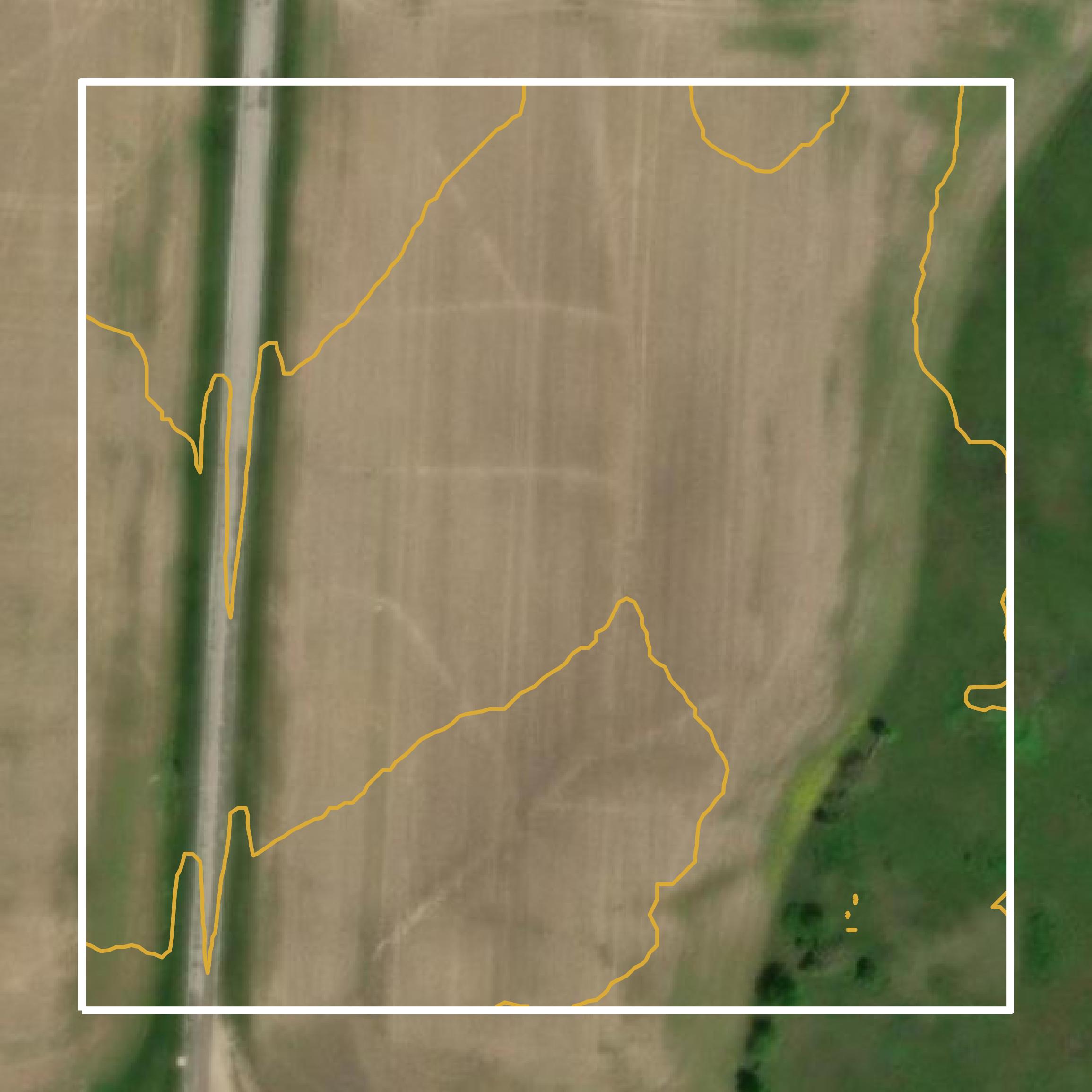 This image shows a contour map in Pickaway County created using GIS data in Equator.