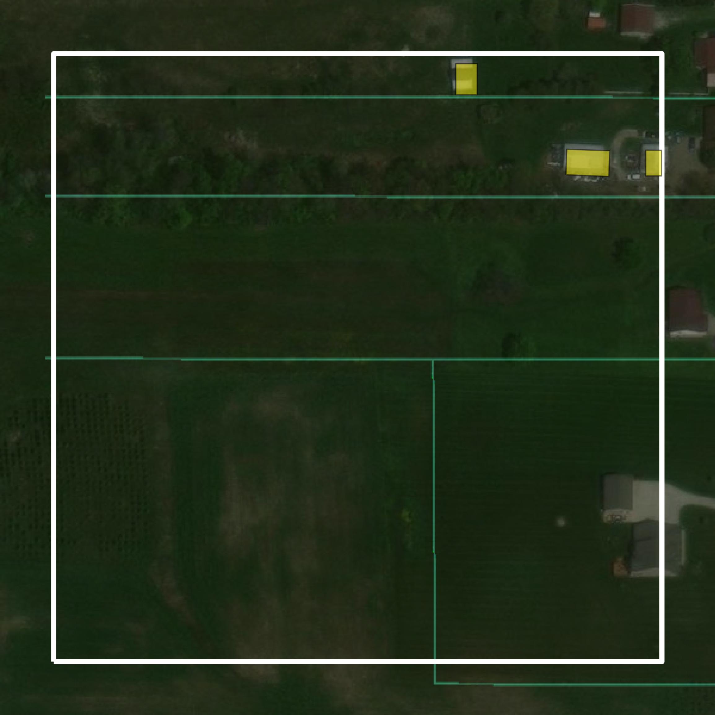 This image shows parcel and building data in Portage County created using GIS data in Equator.
