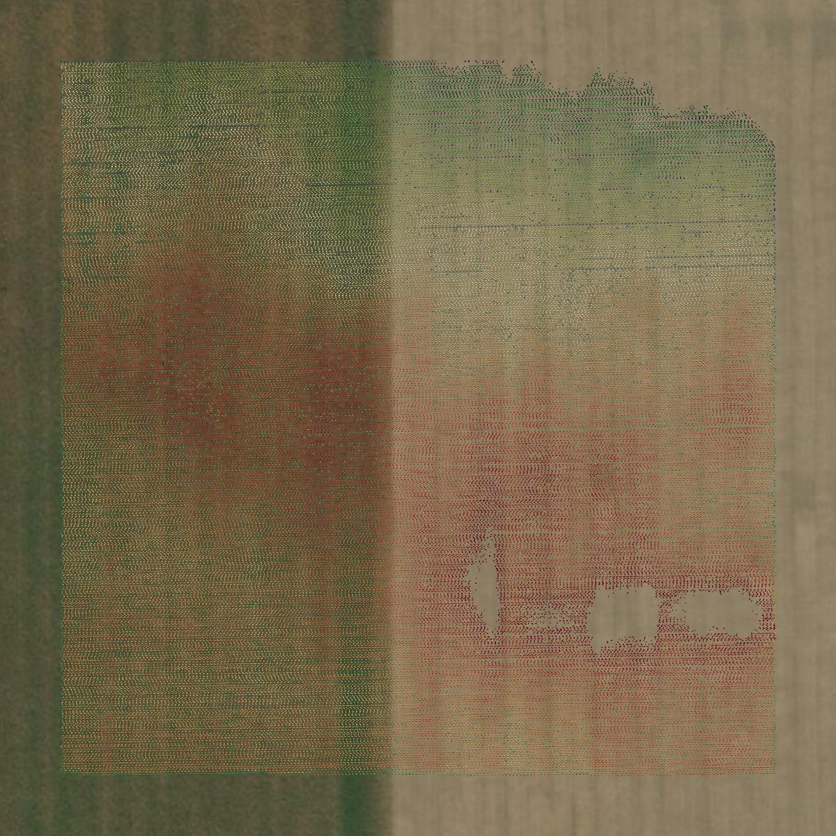 This image shows a LiDAR point cloud in Putnam County created using GIS data in Equator.