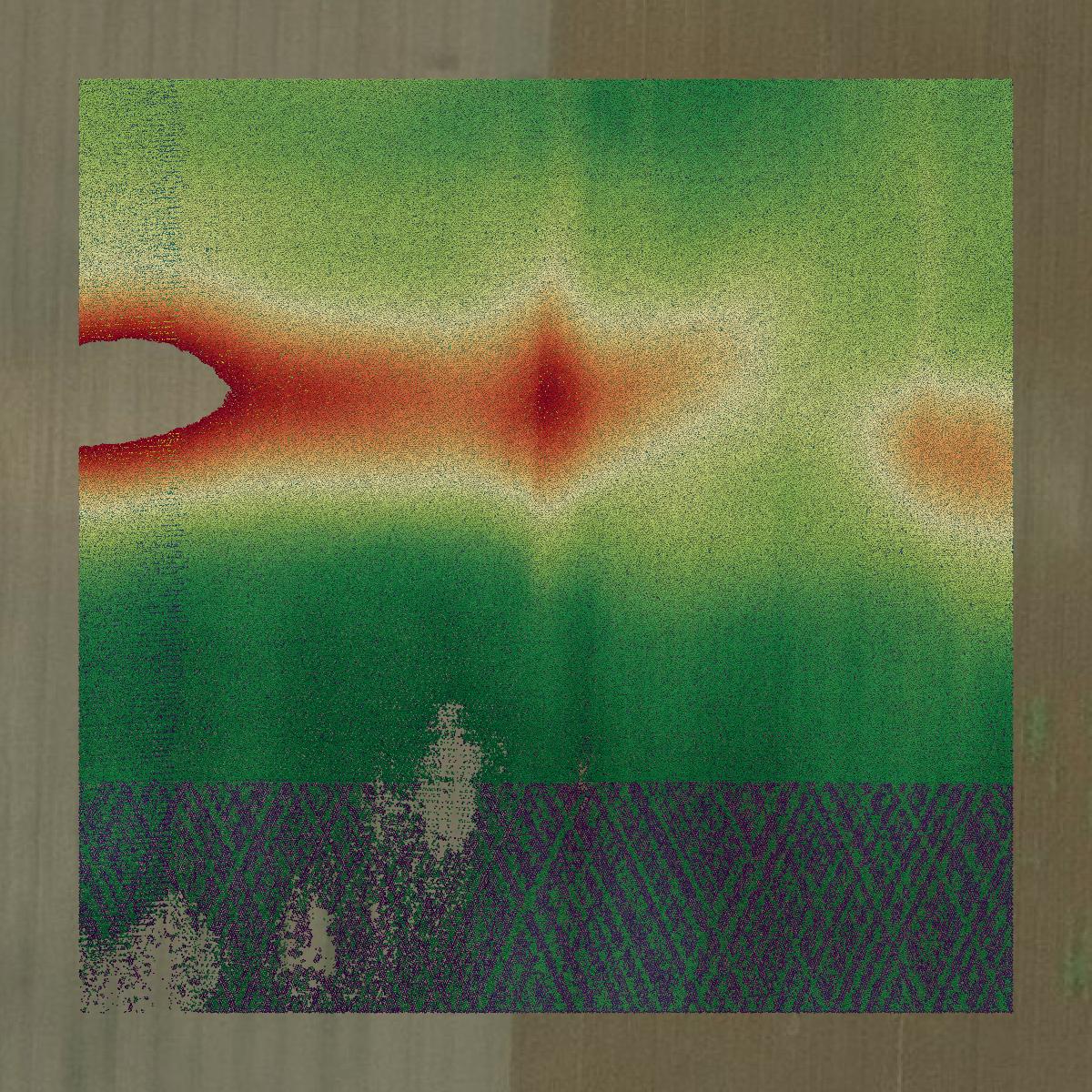 This image shows a LiDAR point cloud in Sandusky County created using GIS data in Equator.