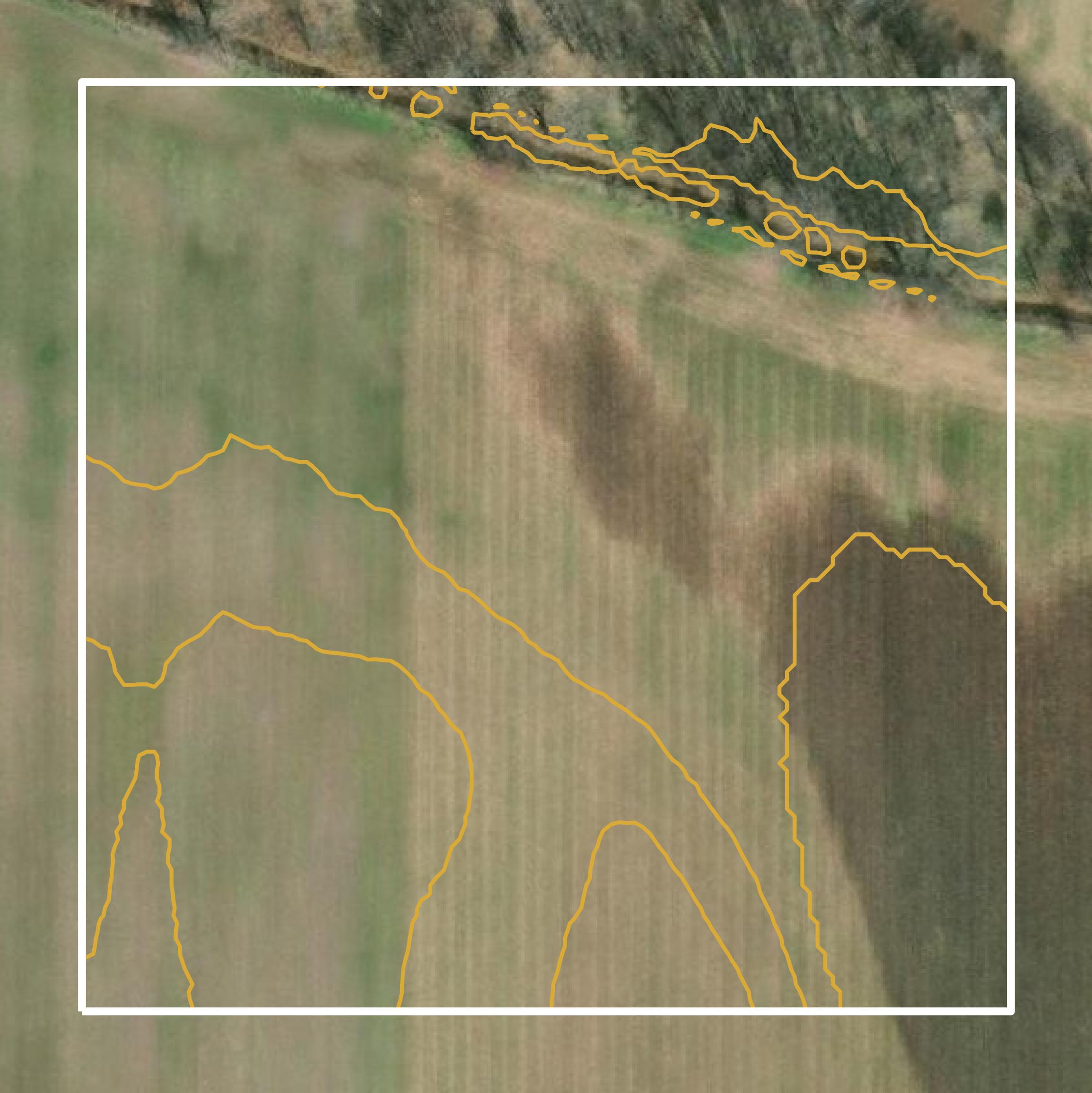 This image shows a contour map in Scioto County created using GIS data in Equator.