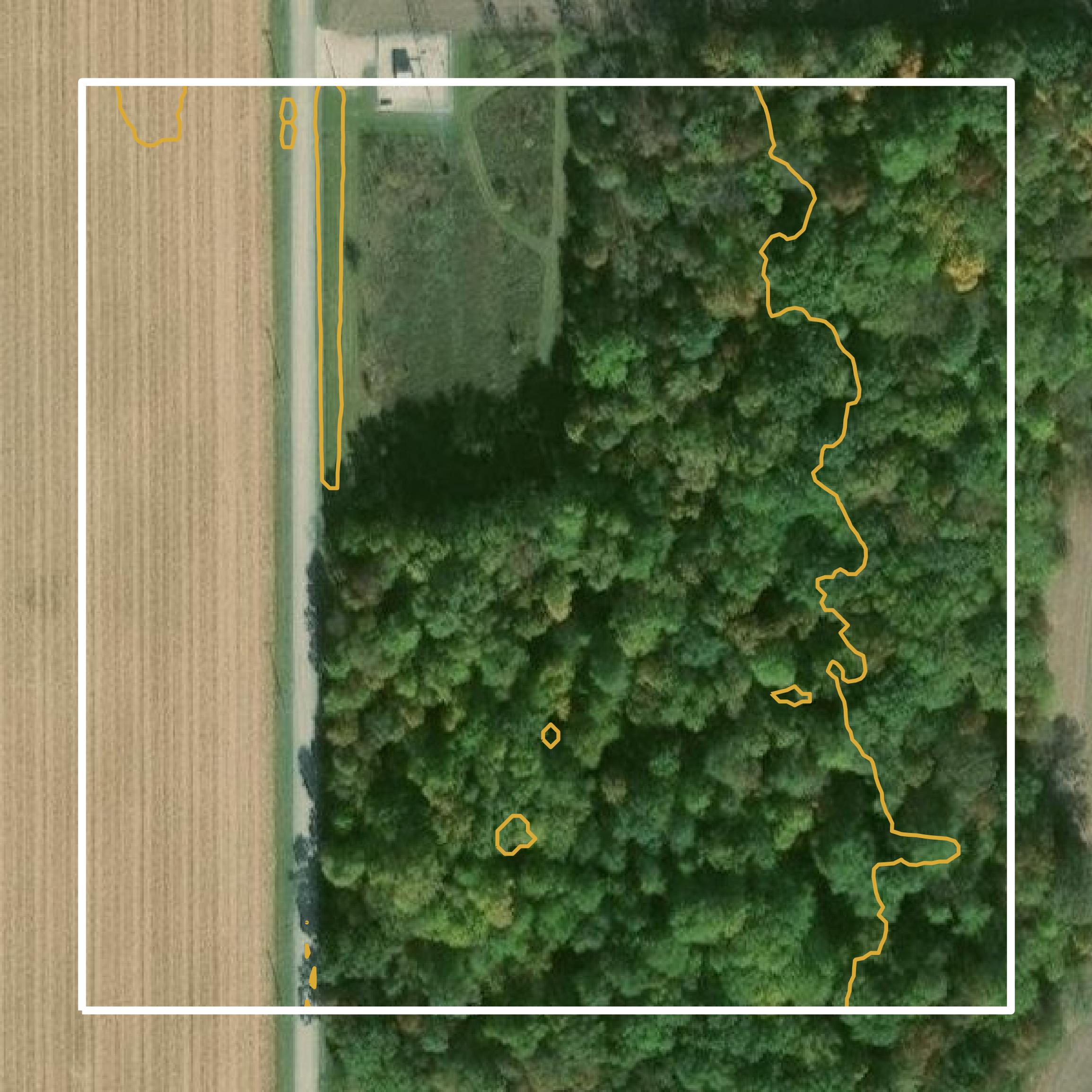 This image shows a contour map in Seneca County created using GIS data in Equator.