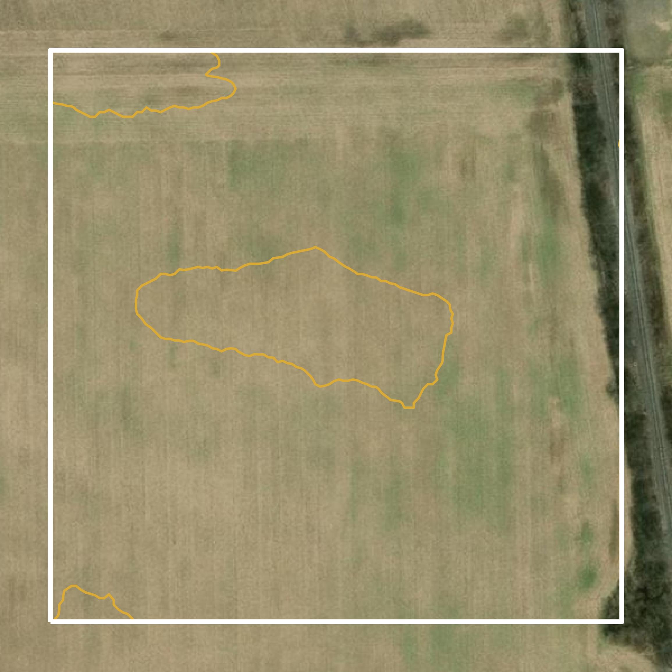 This image shows a contour map in Shelby County created using GIS data in Equator.