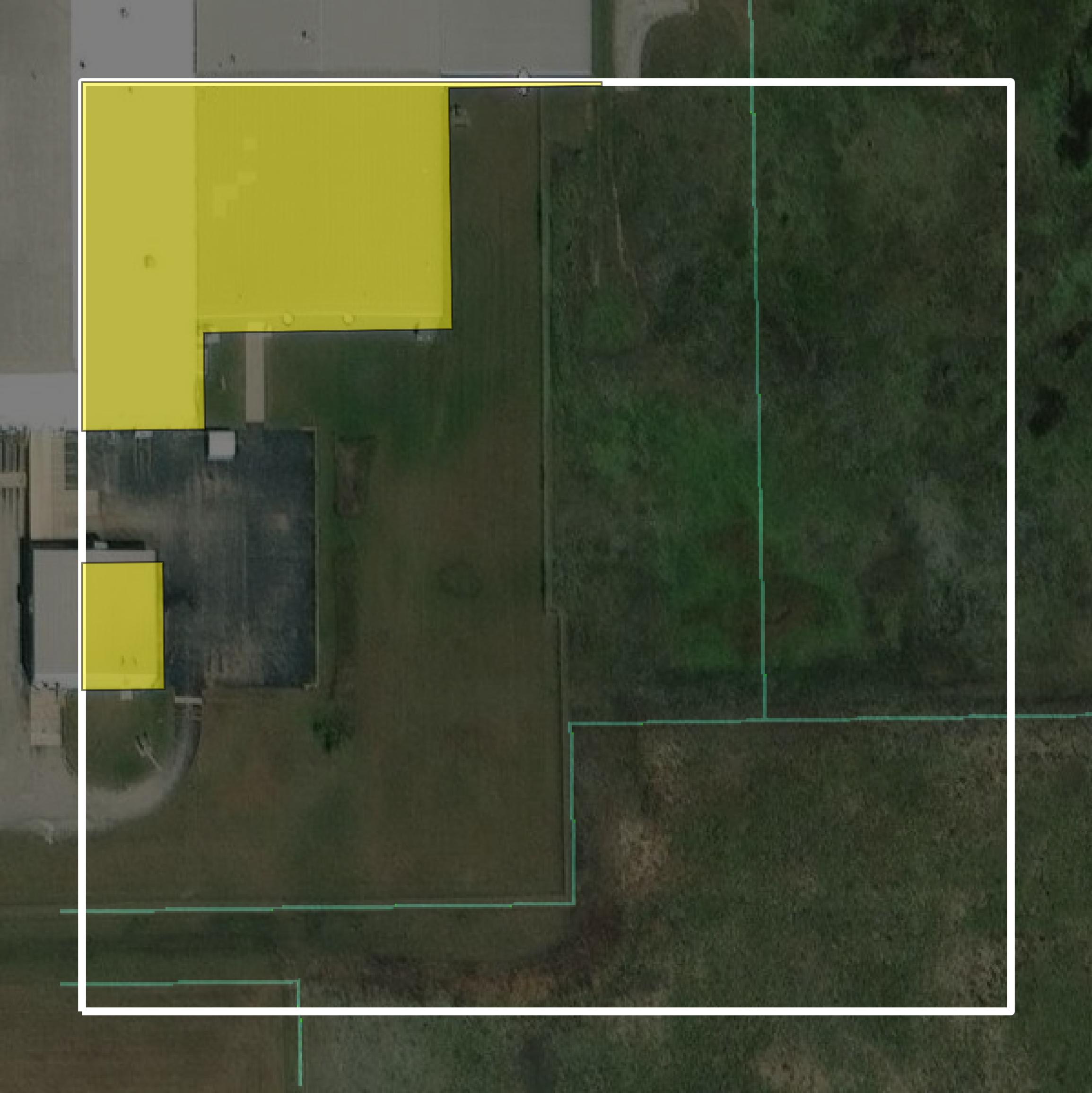 This image shows parcel and building data in Shelby County created using GIS data in Equator.
