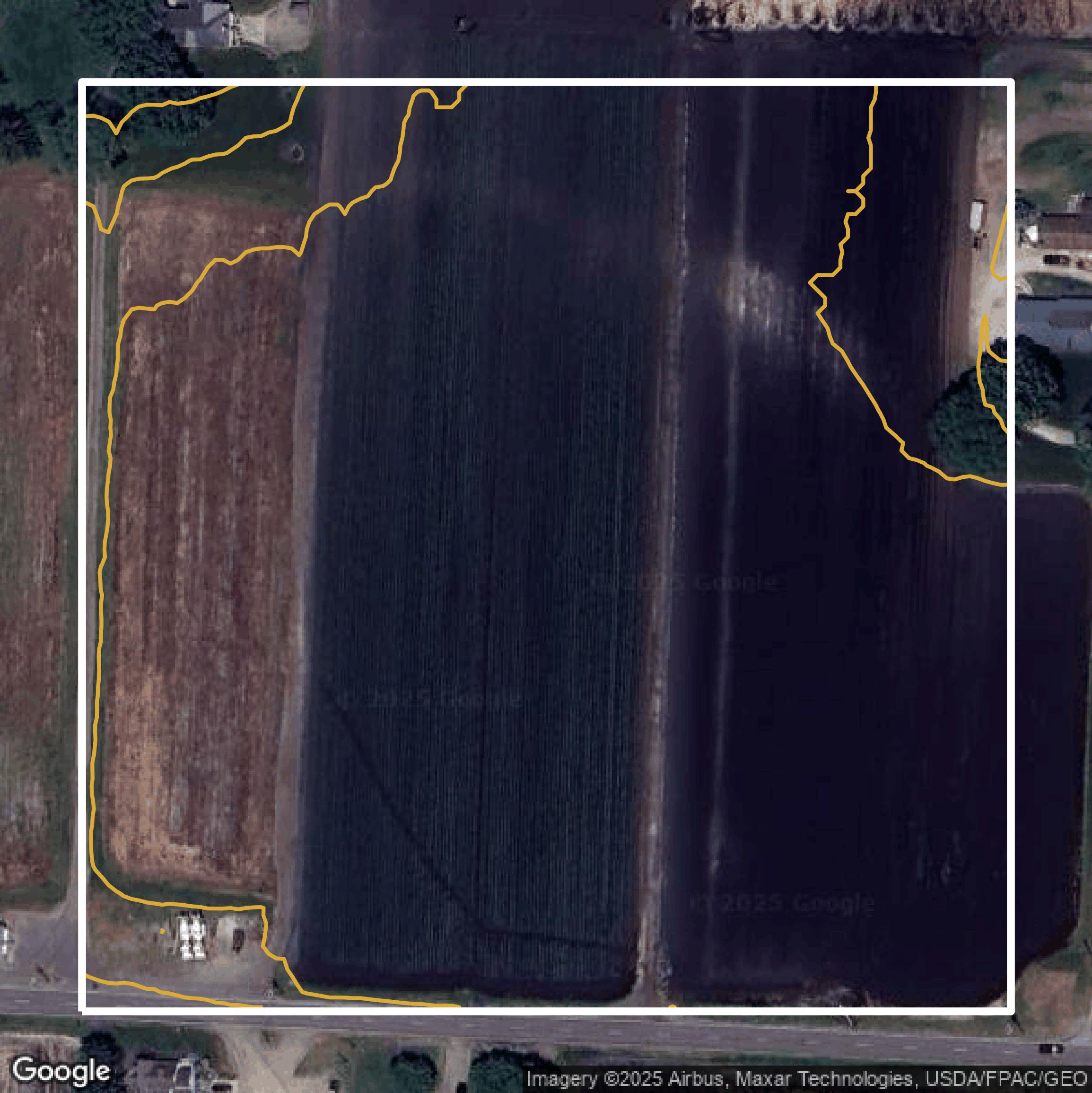 This image shows a contour map in Stark County created using GIS data in Equator.