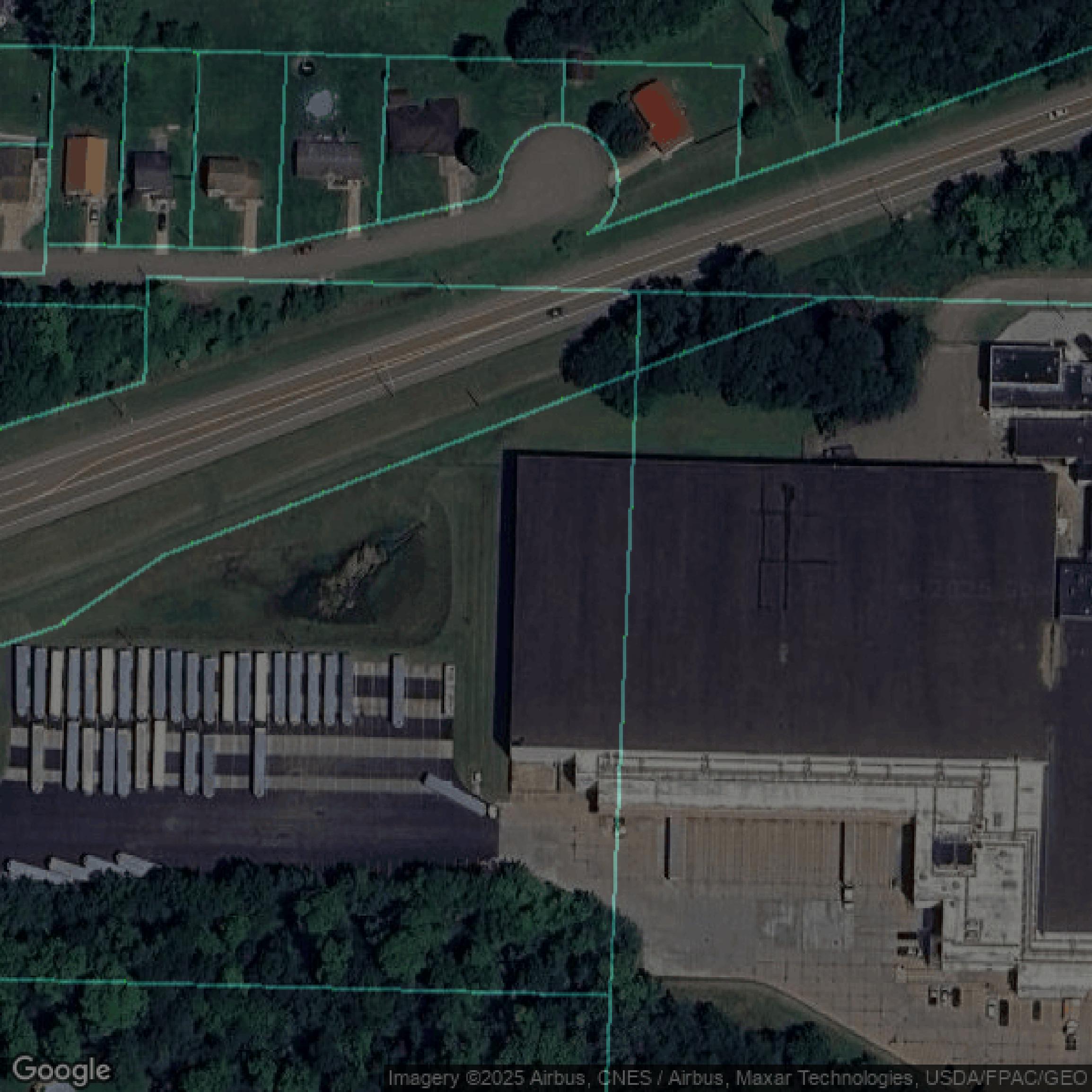This image shows parcel data in Stark County created using GIS data in Equator.