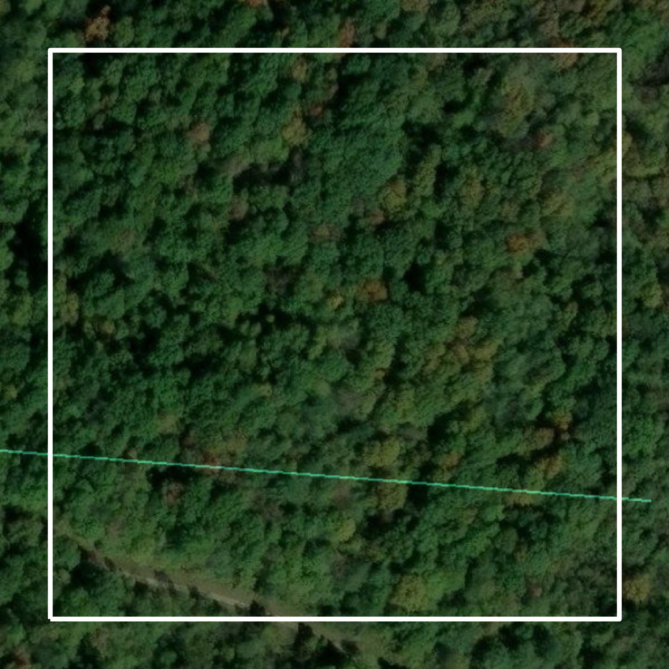 This image shows parcel and building data in Vinton County created using GIS data in Equator.