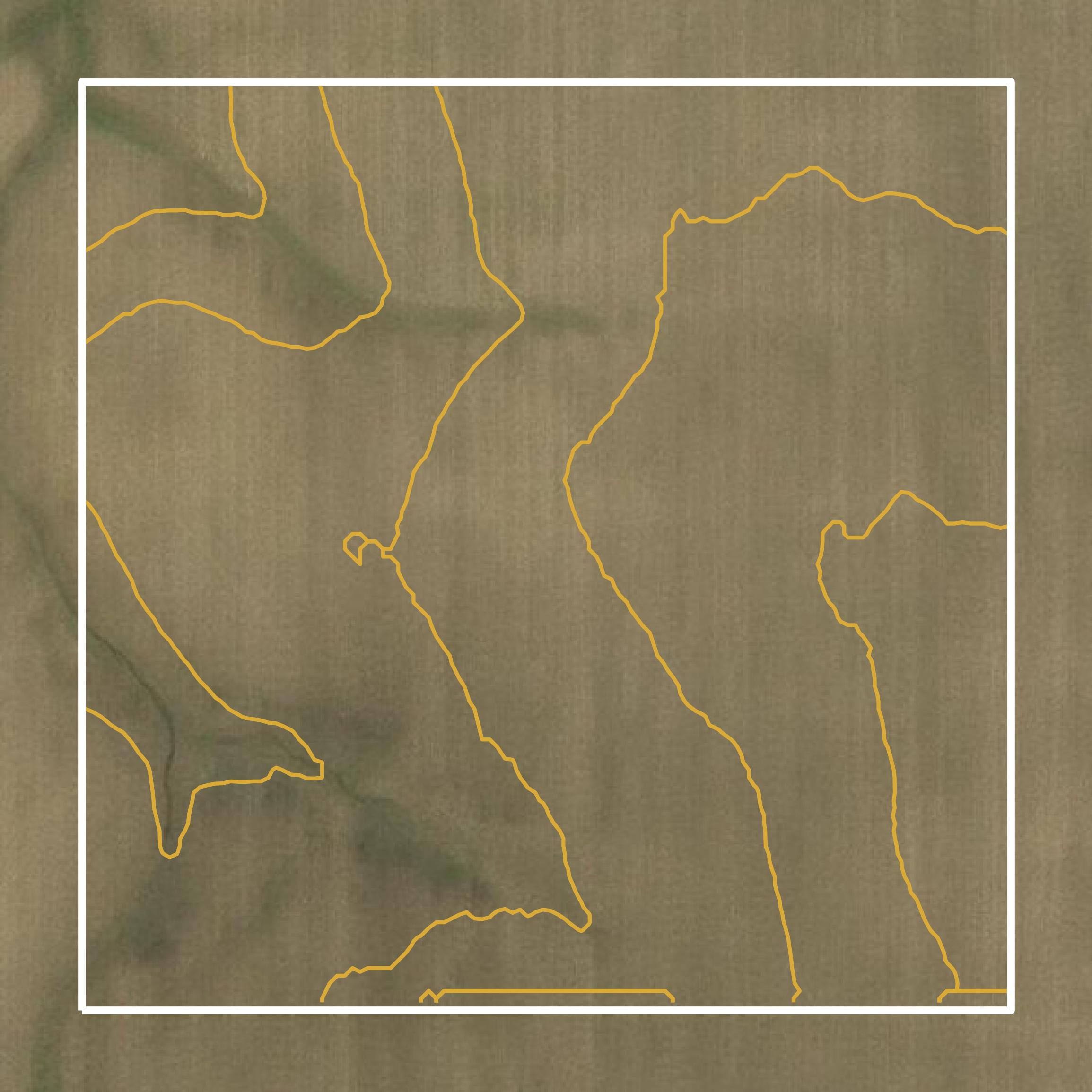 This image shows a contour map in Wyandot County created using GIS data in Equator.