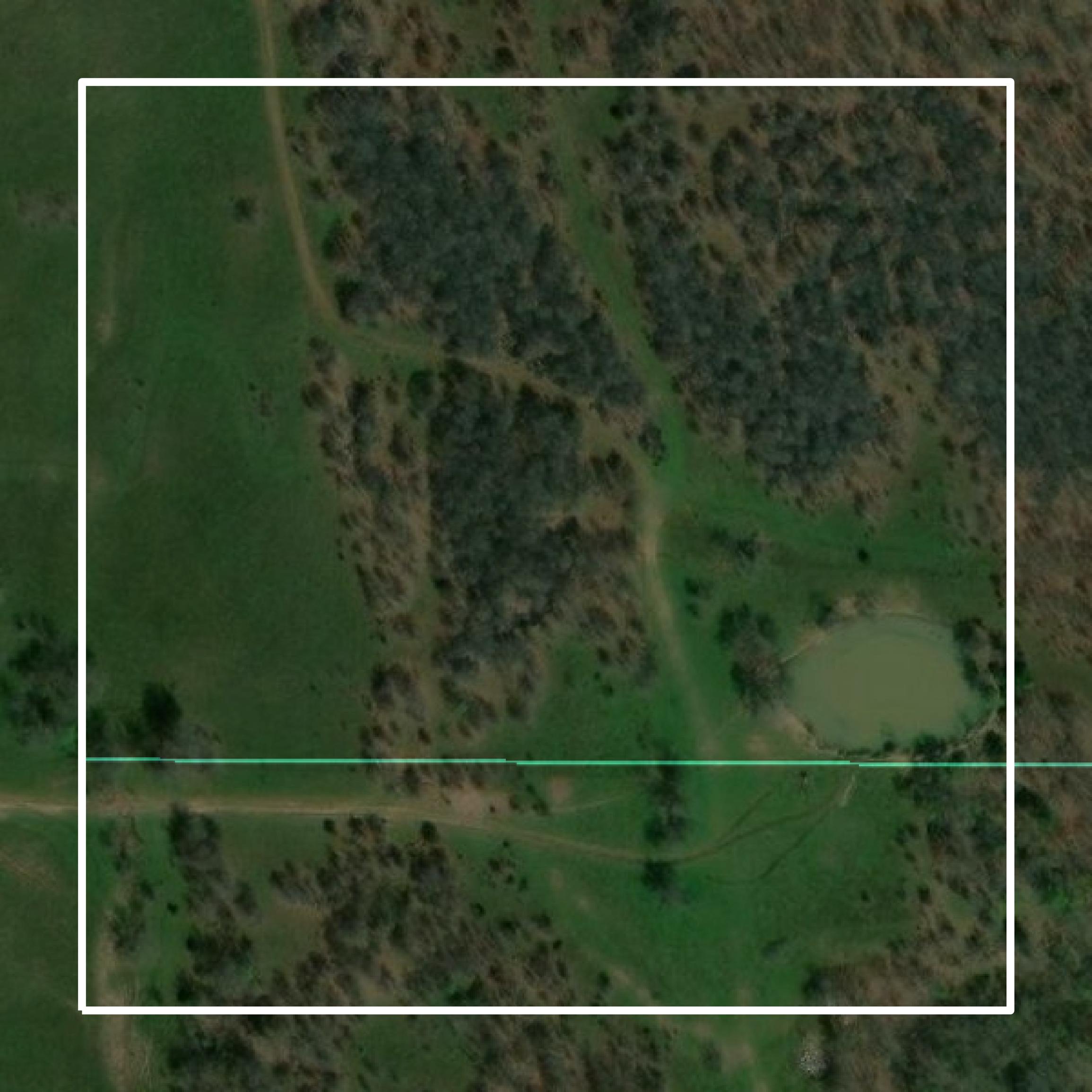 This image shows parcel and building data in Atoka County created using GIS data in Equator.