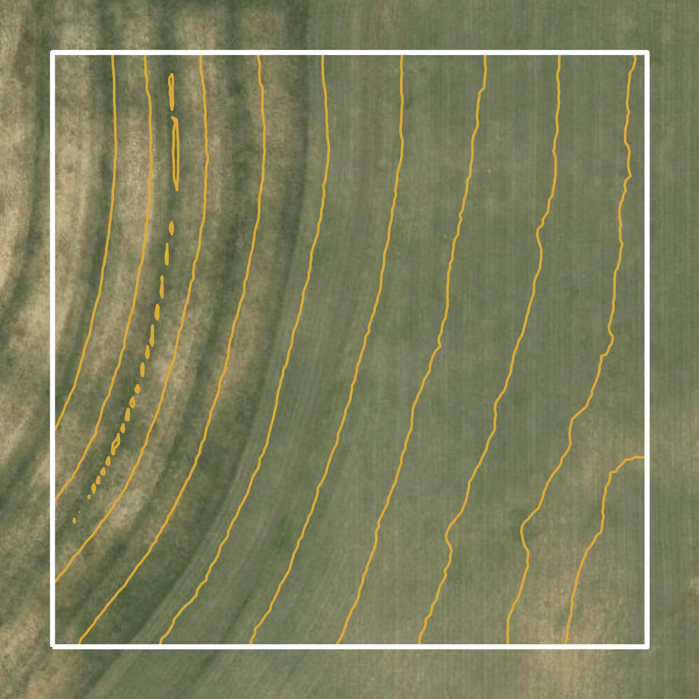 This image shows a contour map in Beaver County created using GIS data in Equator.