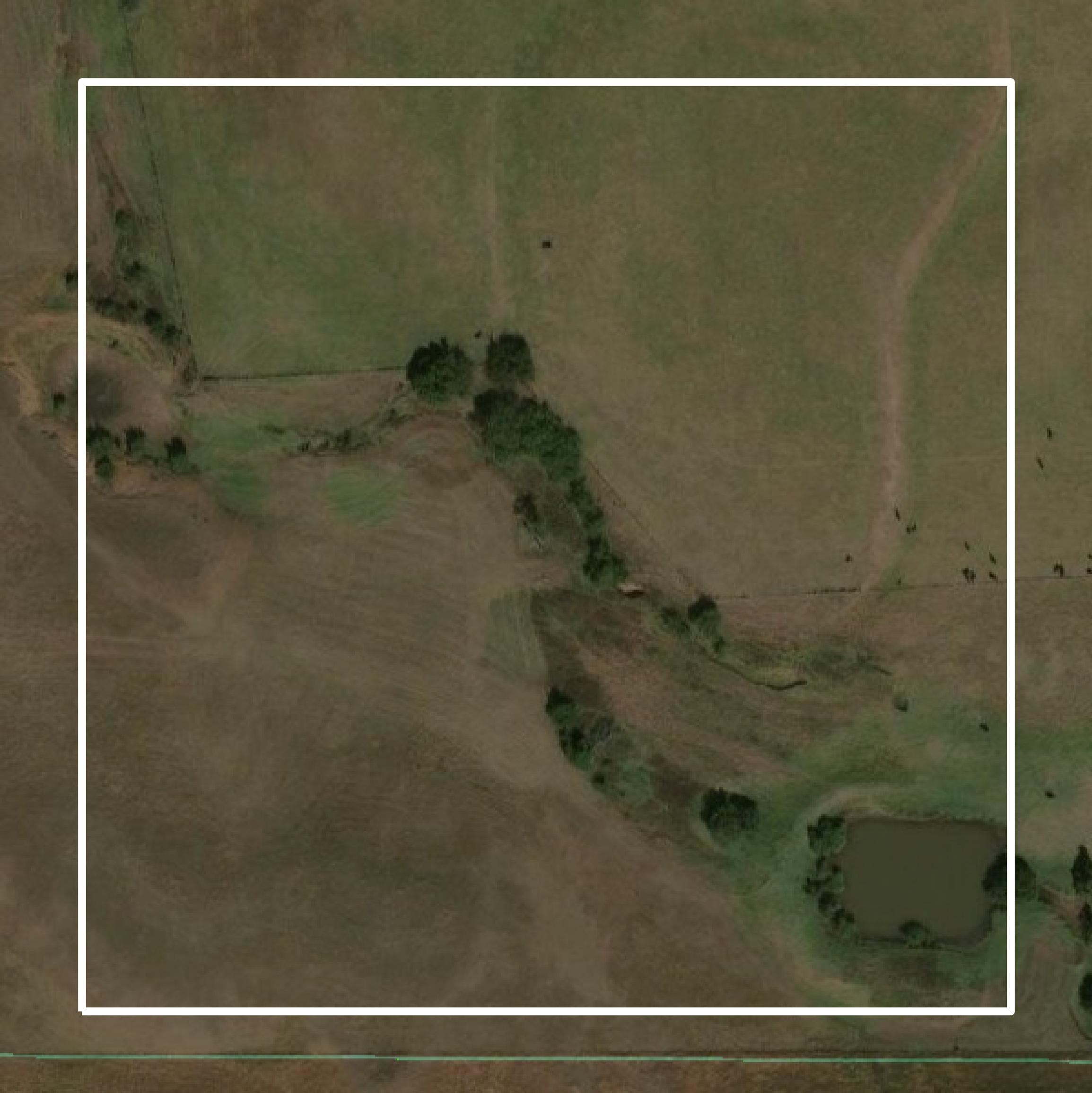 This image shows parcel and building data in Caddo County created using GIS data in Equator.