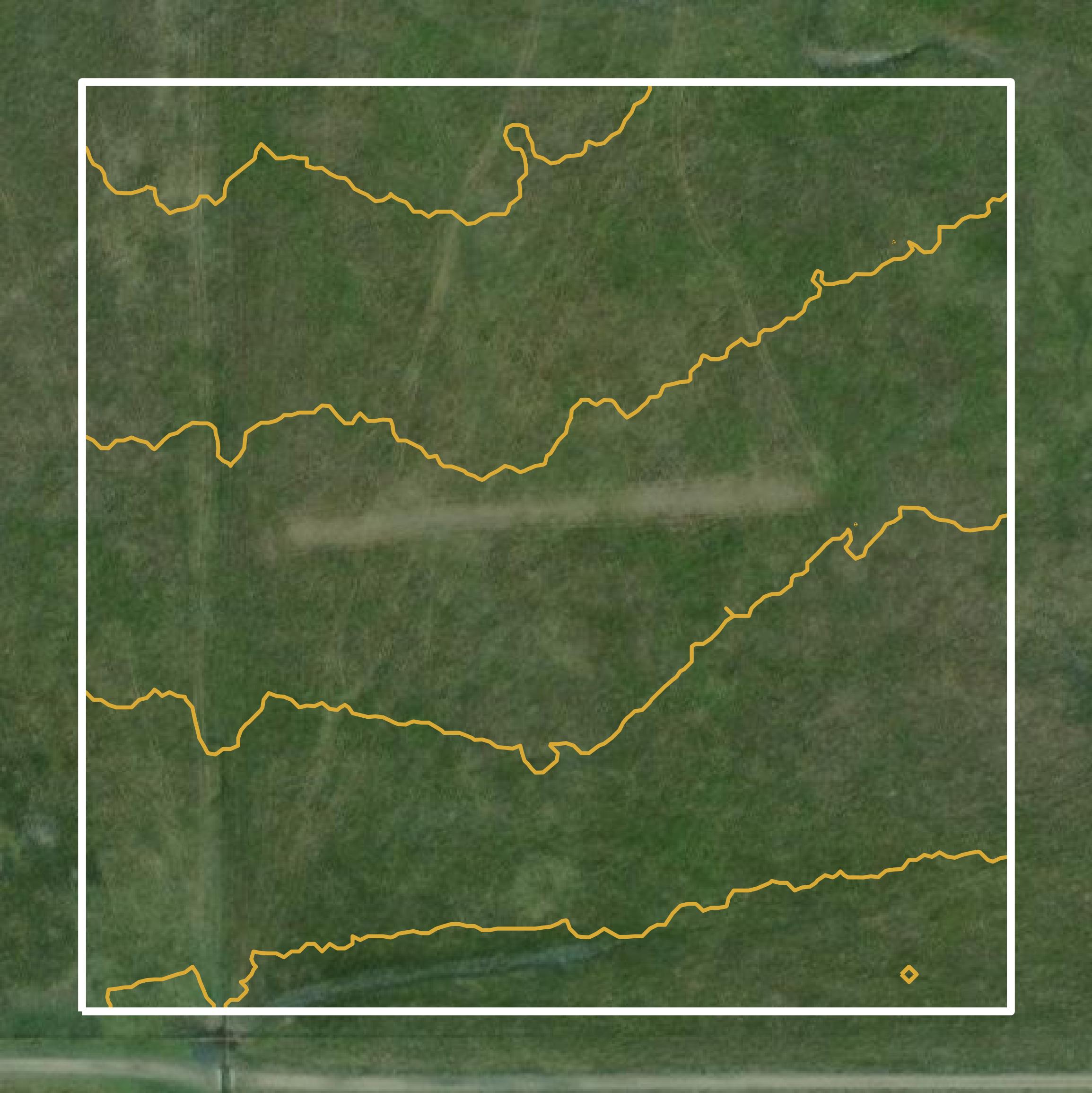 This image shows a contour map in Craig County created using GIS data in Equator.