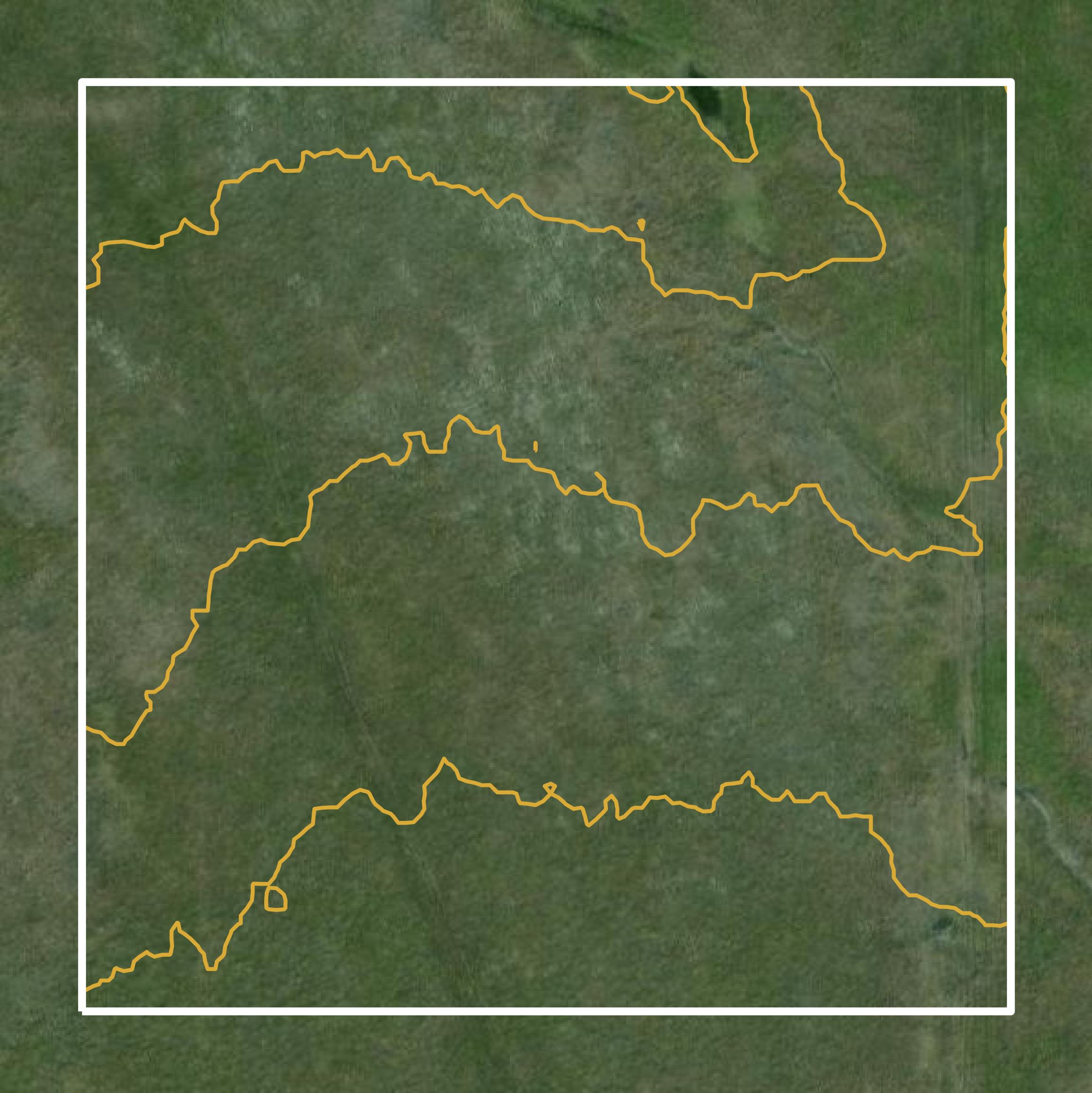 This image shows a contour map in Craig County created using GIS data in Equator.