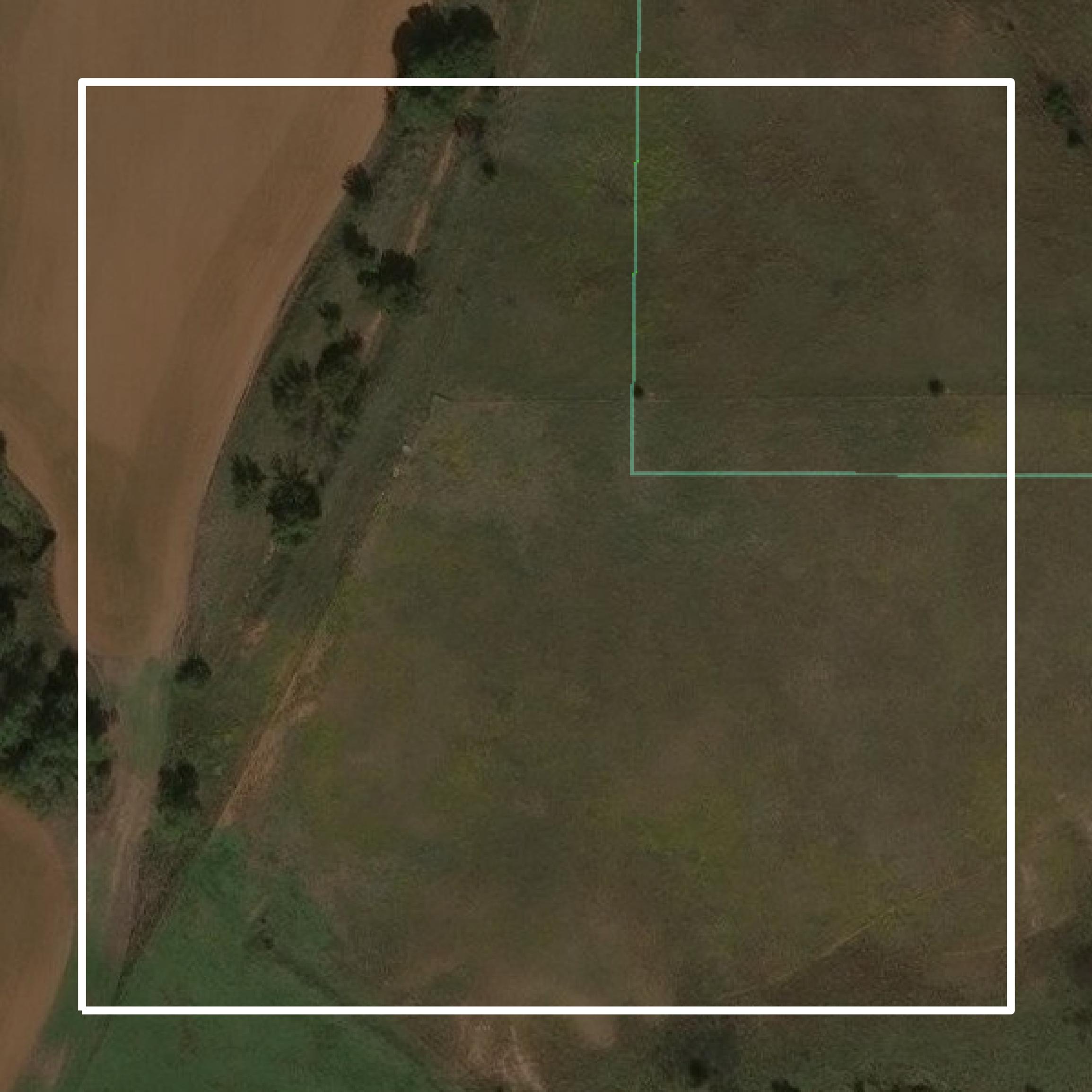 This image shows parcel and building data in Custer County created using GIS data in Equator.