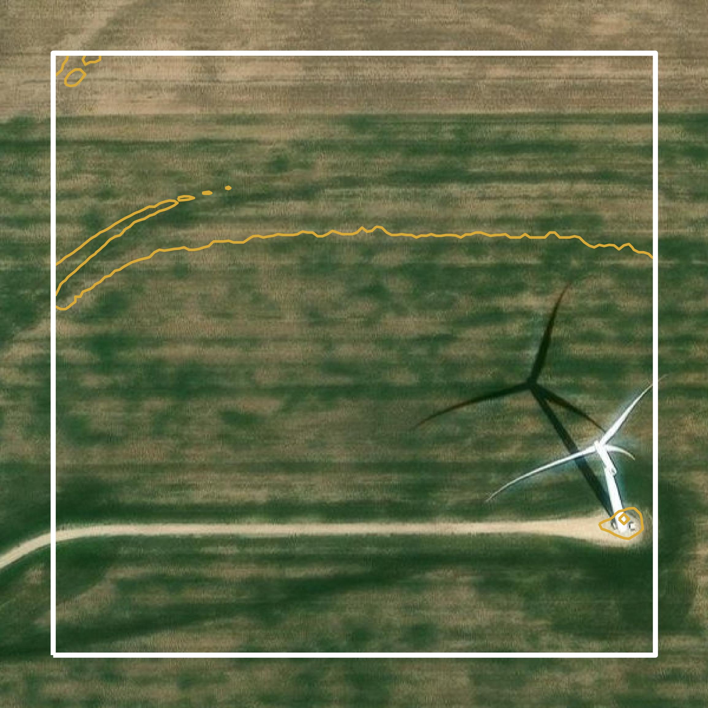This image shows a contour map in Grant County created using GIS data in Equator.