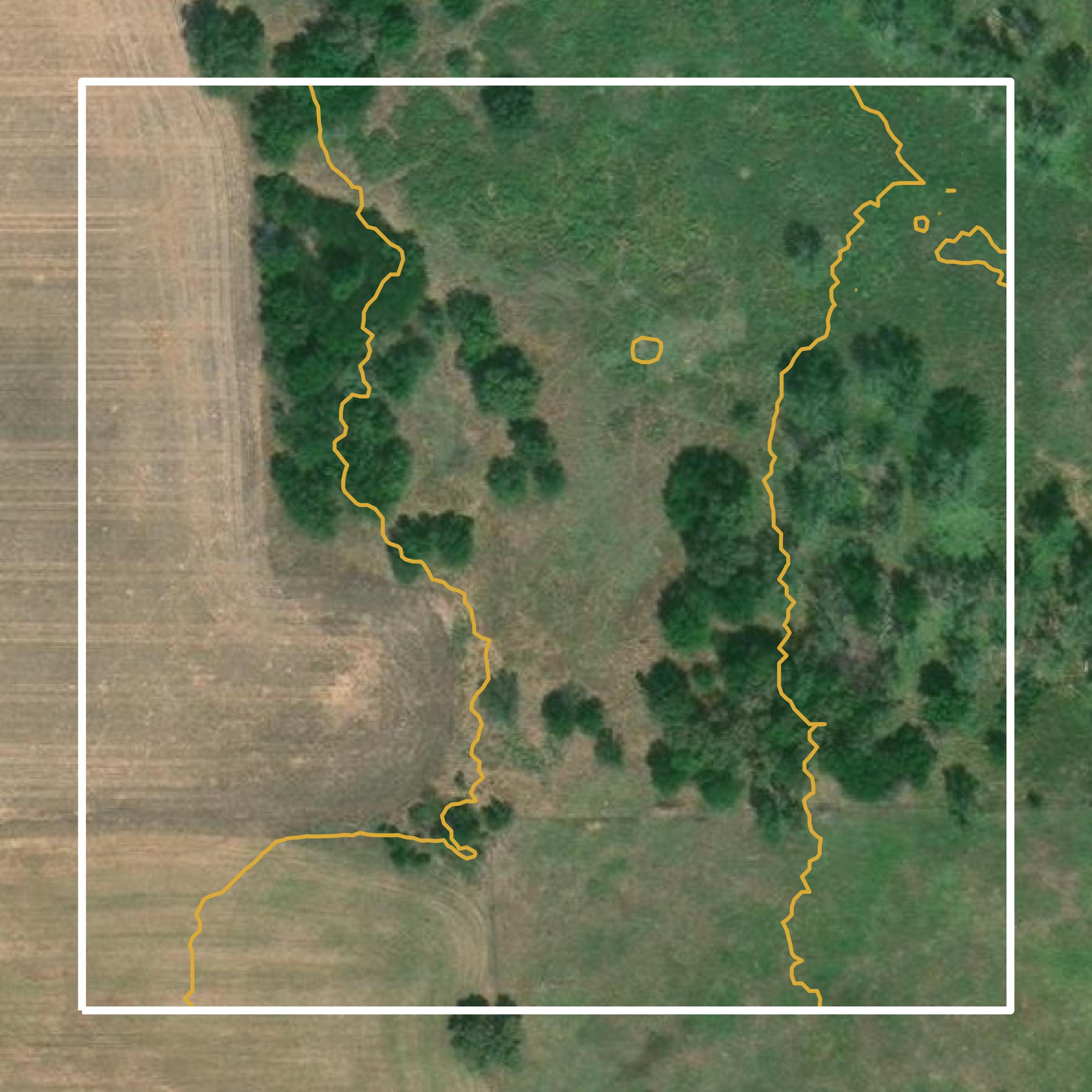 This image shows a contour map in Greer County created using GIS data in Equator.
