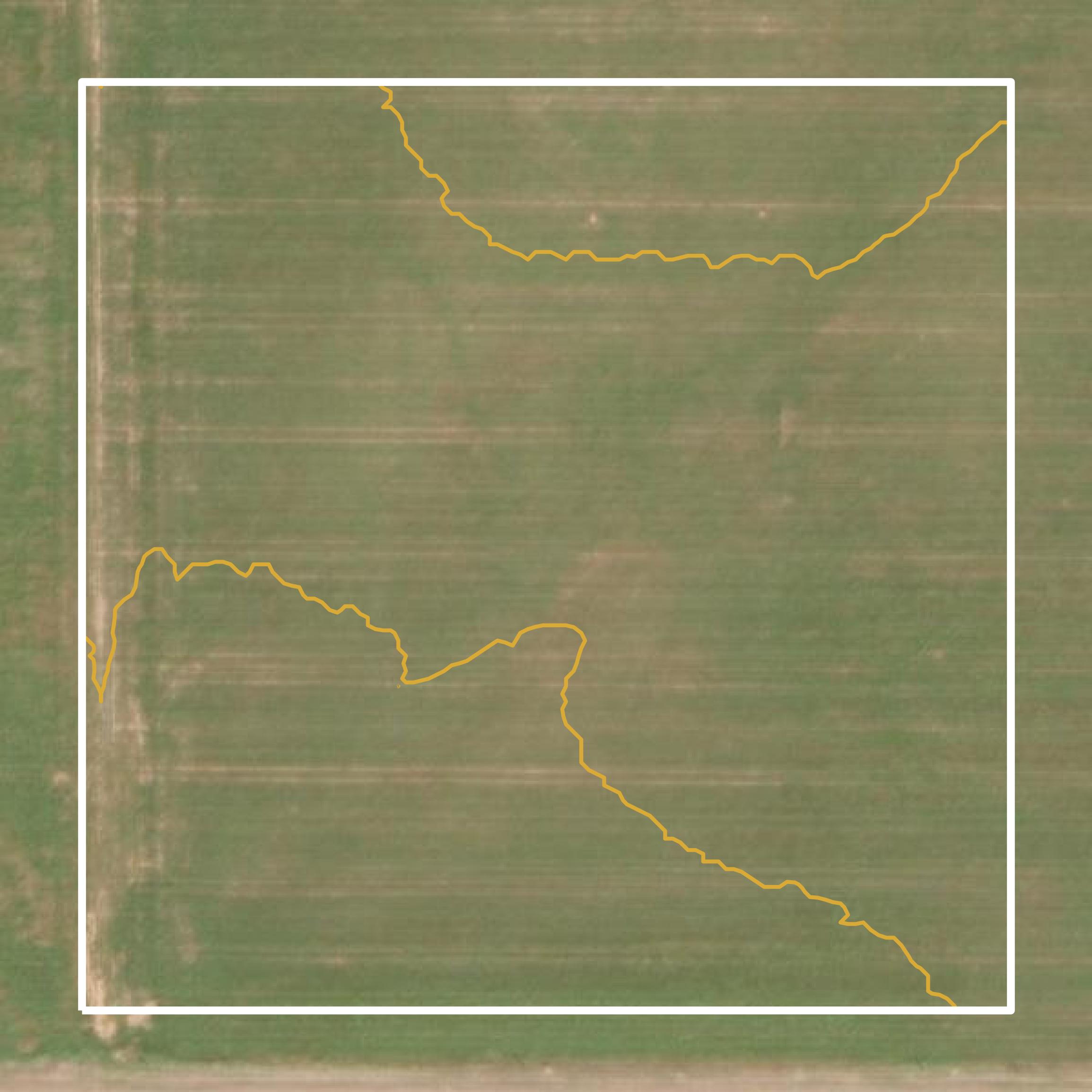 This image shows a contour map in Harmon County created using GIS data in Equator.
