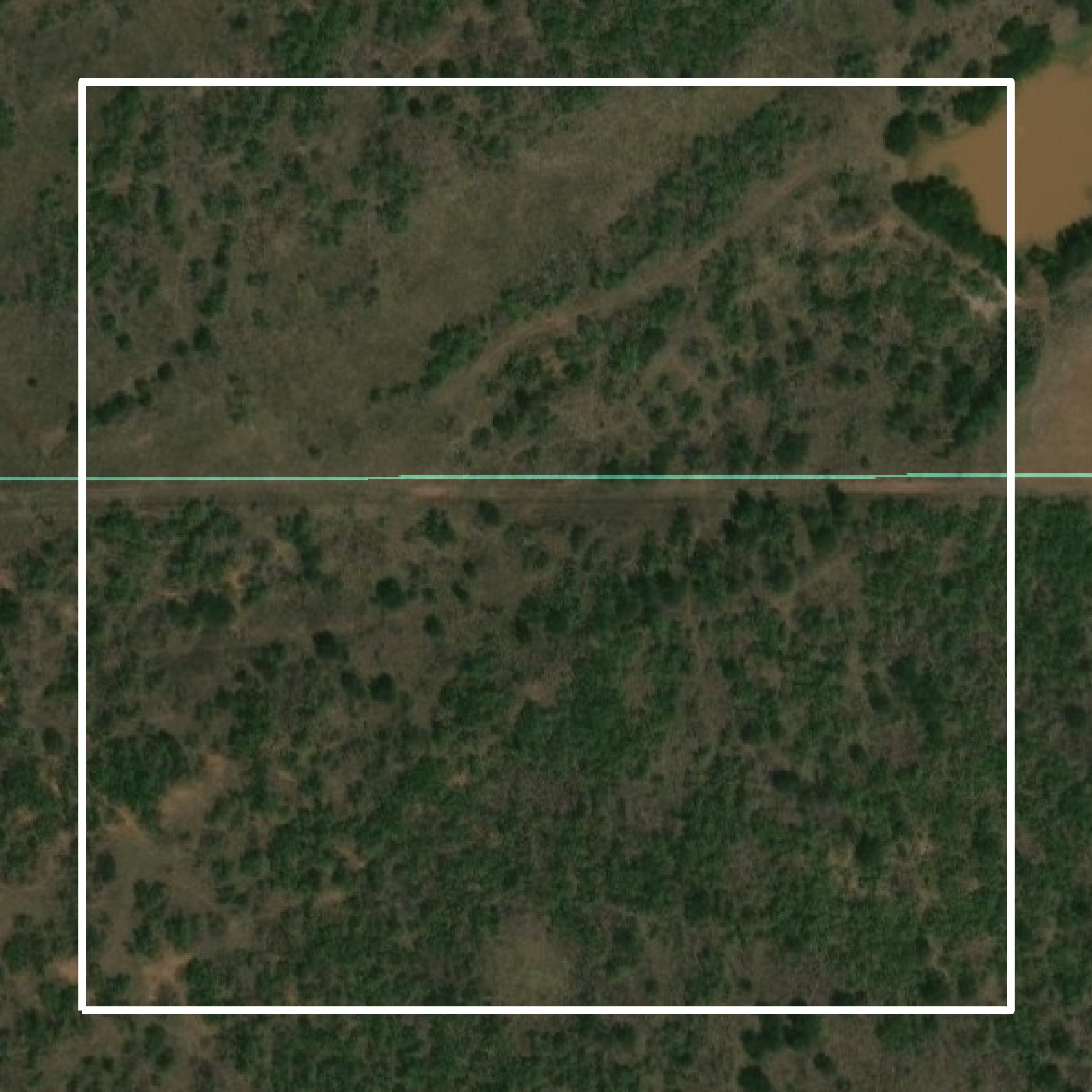 This image shows parcel and building data in Harmon County created using GIS data in Equator.