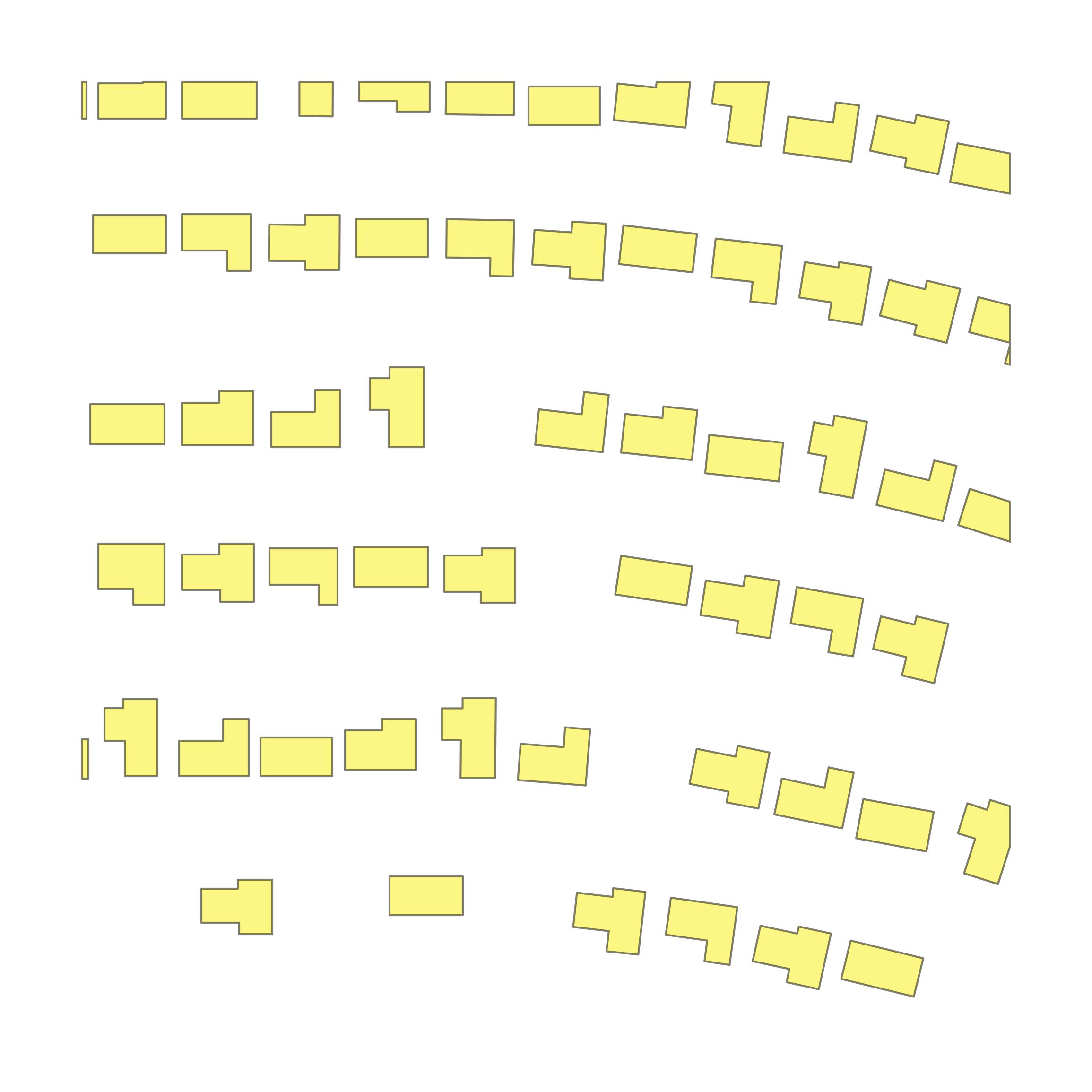 This image shows parcel and building data in Jackson County created using GIS data in Equator.