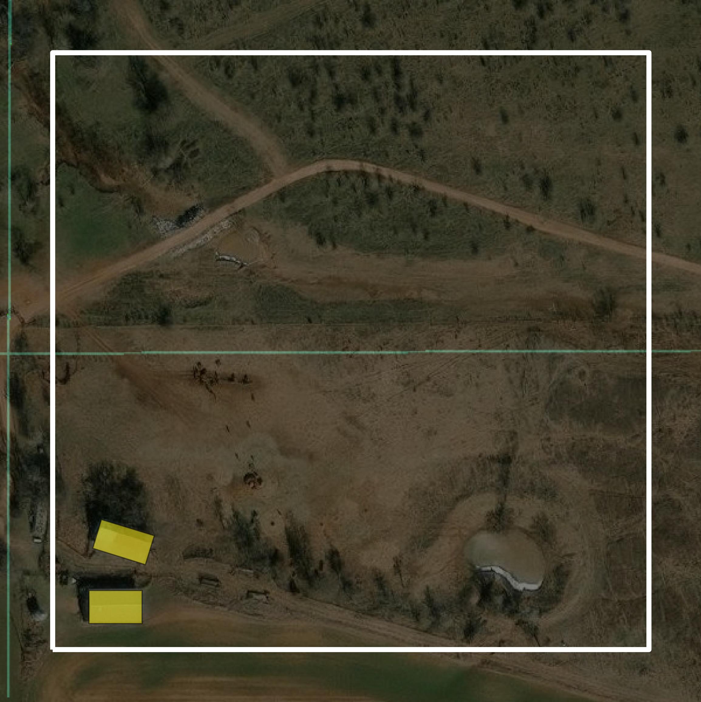 This image shows parcel and building data in Kingfisher County created using GIS data in Equator.