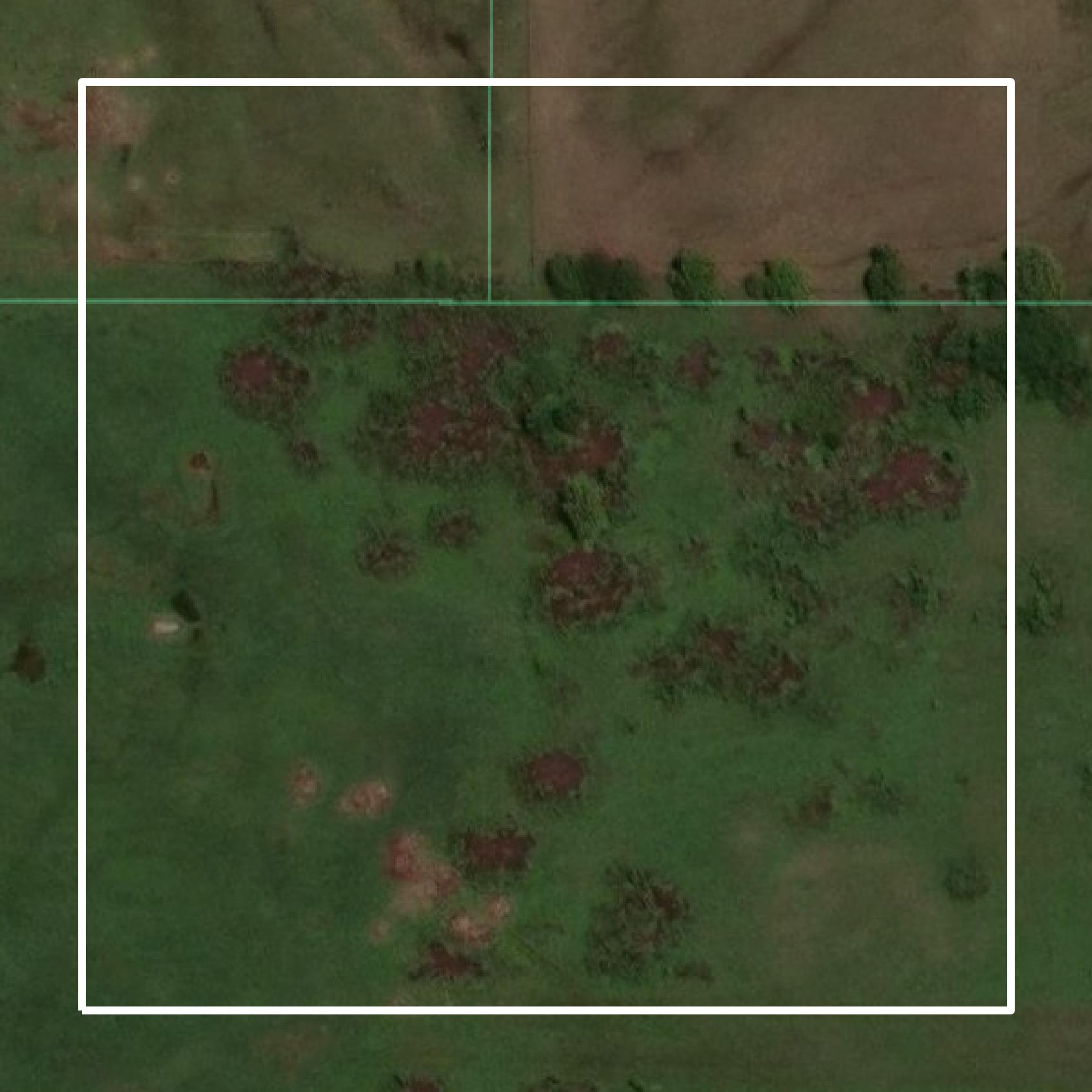 This image shows parcel and building data in Okfuskee County created using GIS data in Equator.