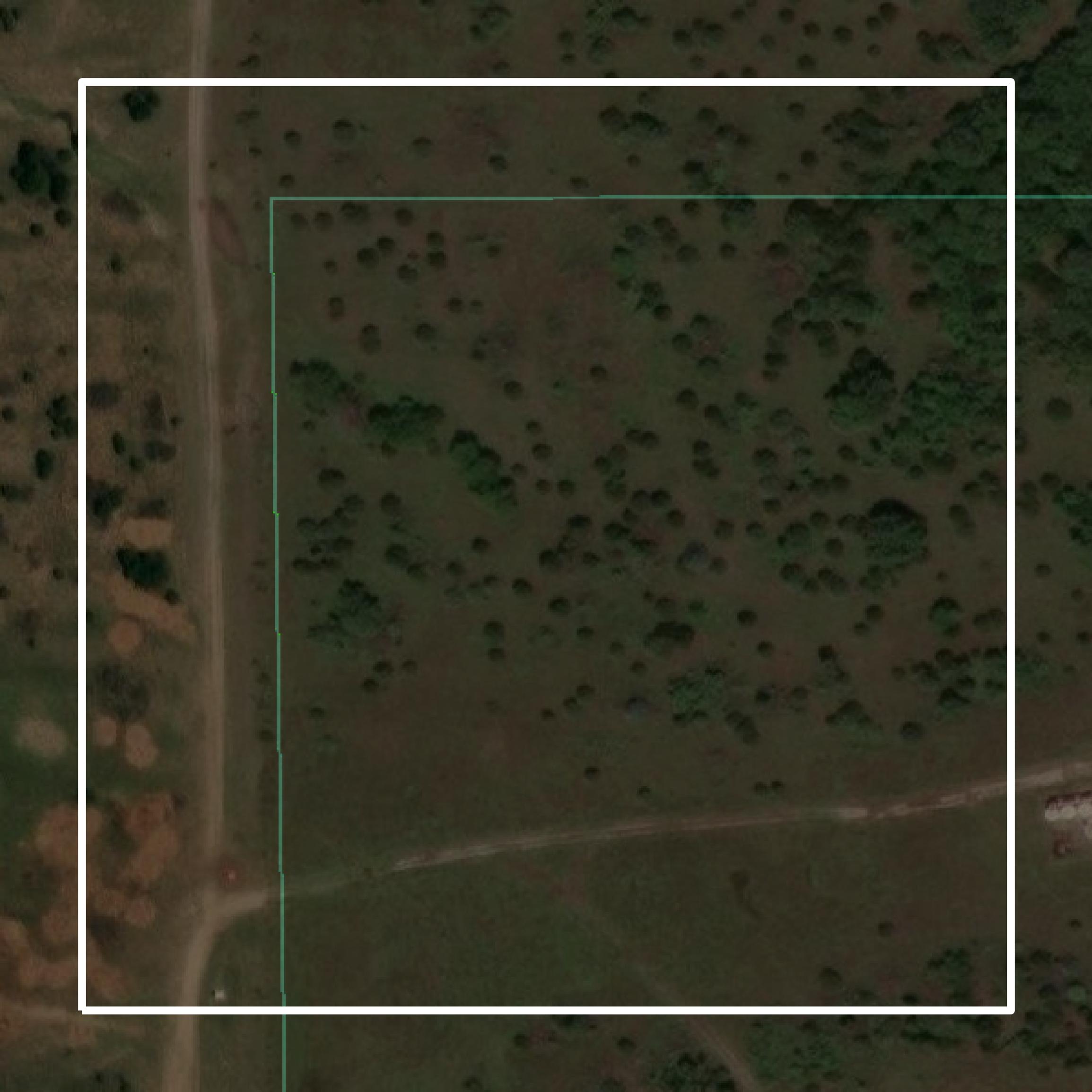 This image shows parcel and building data in Pawnee County created using GIS data in Equator.