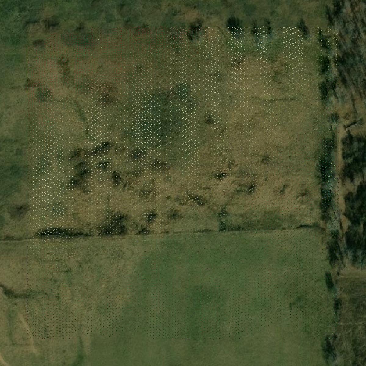 This image shows a LiDAR point cloud in Pittsburg County created using GIS data in Equator.