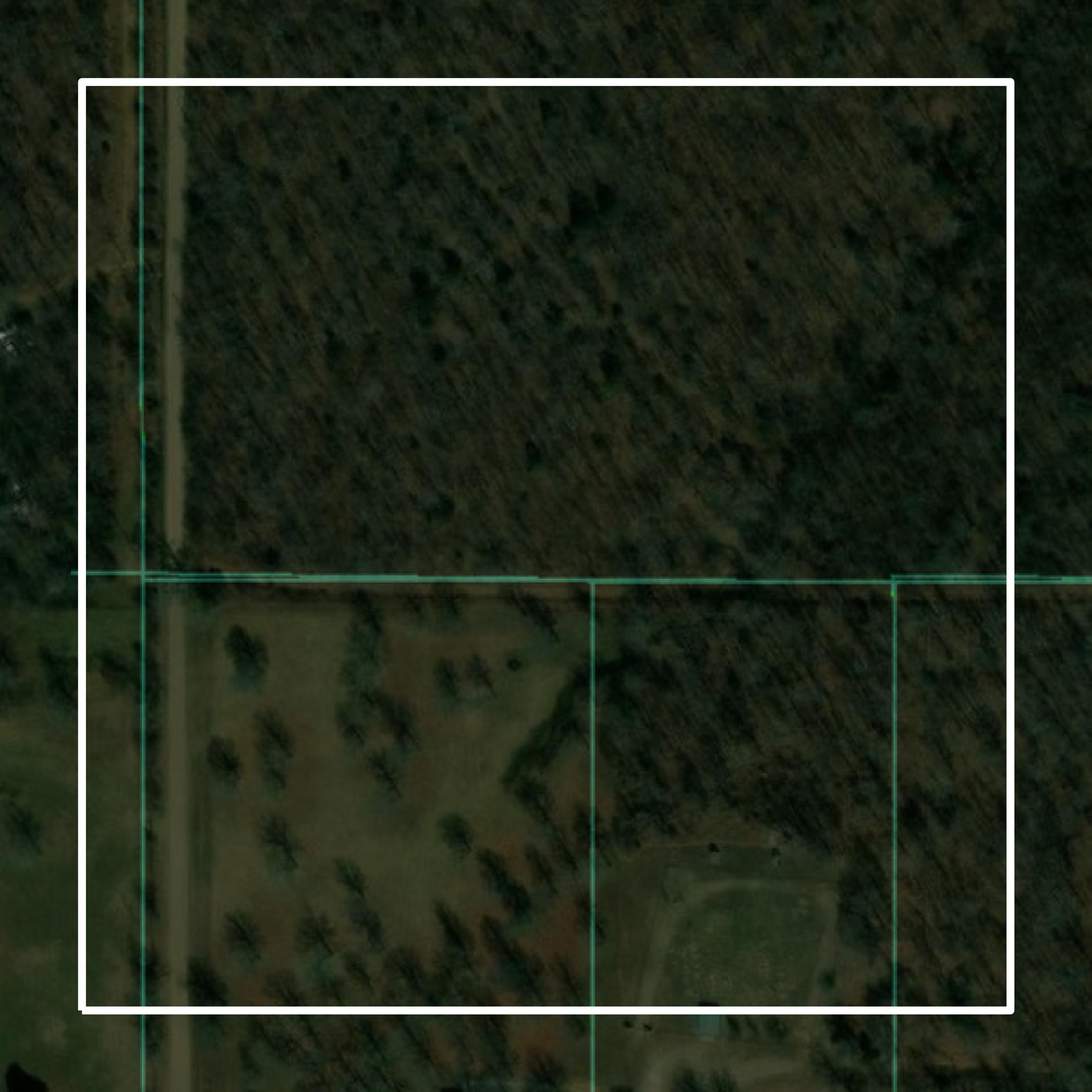 This image shows parcel and building data in Sequoyah County created using GIS data in Equator.