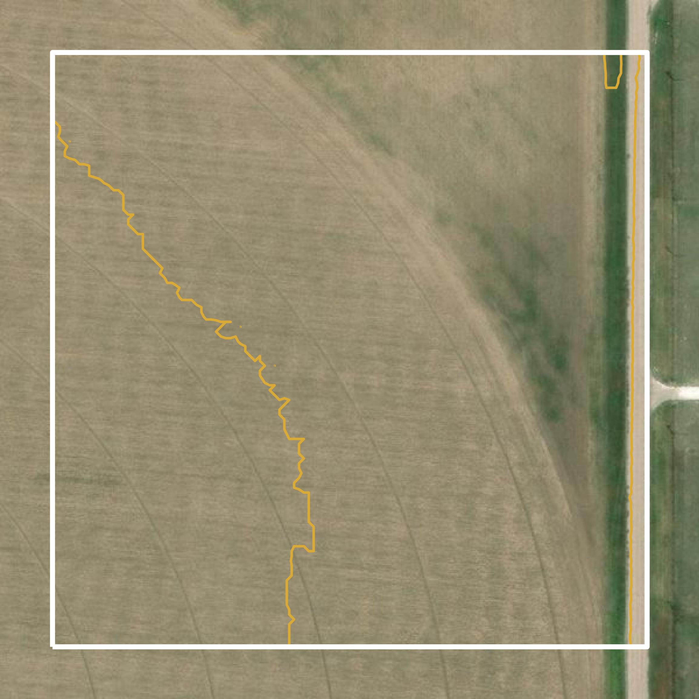 This image shows a contour map in Texas County created using GIS data in Equator.