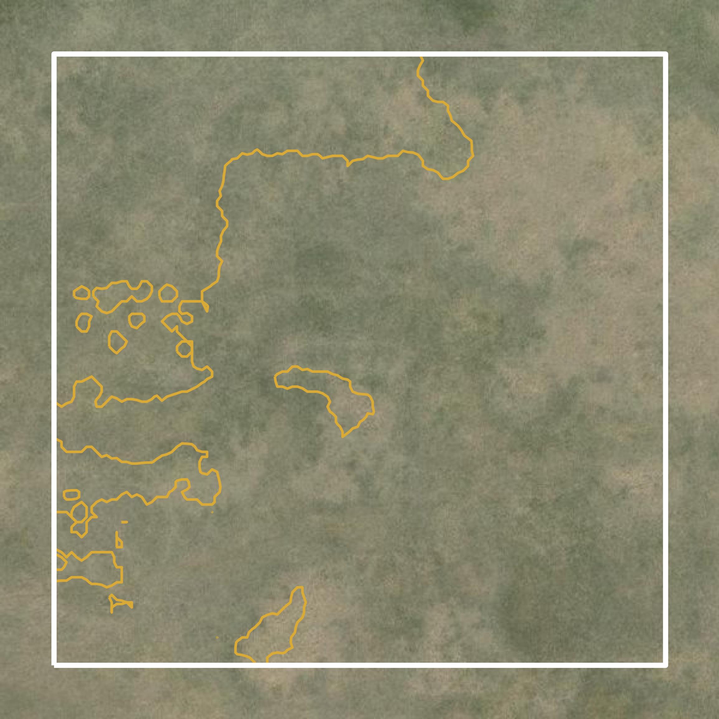 This image shows a contour map in Texas County created using GIS data in Equator.