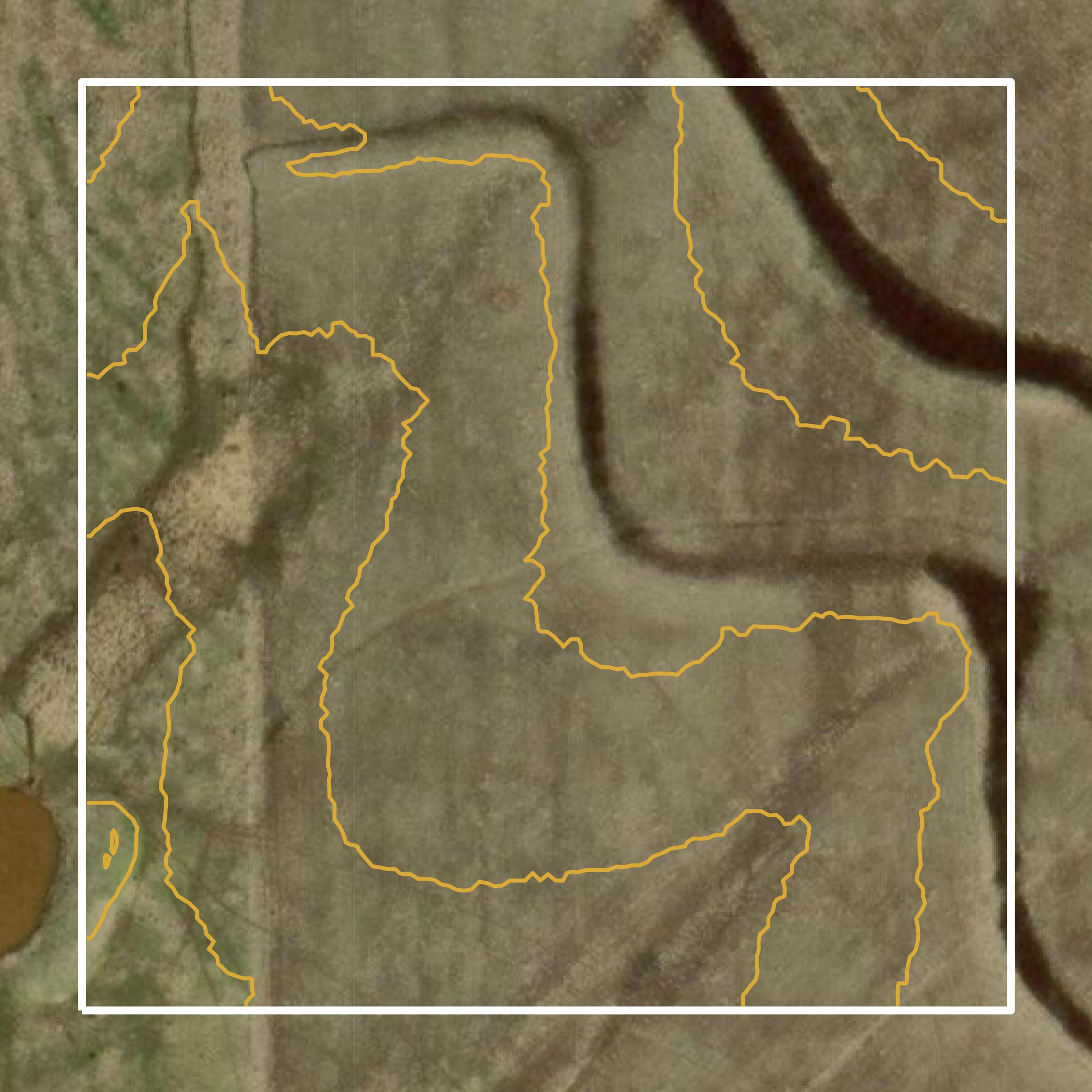 This image shows a contour map in Tillman County created using GIS data in Equator.