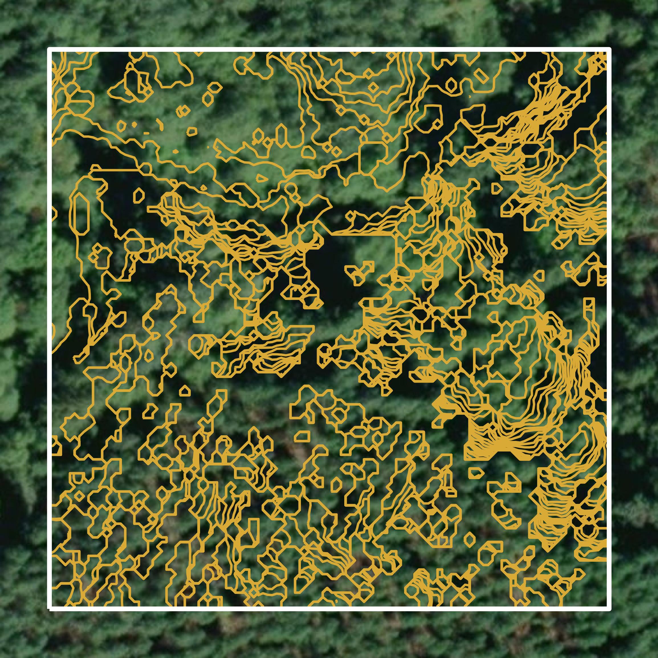 This image shows a contour map in Benton County created using GIS data in Equator.
