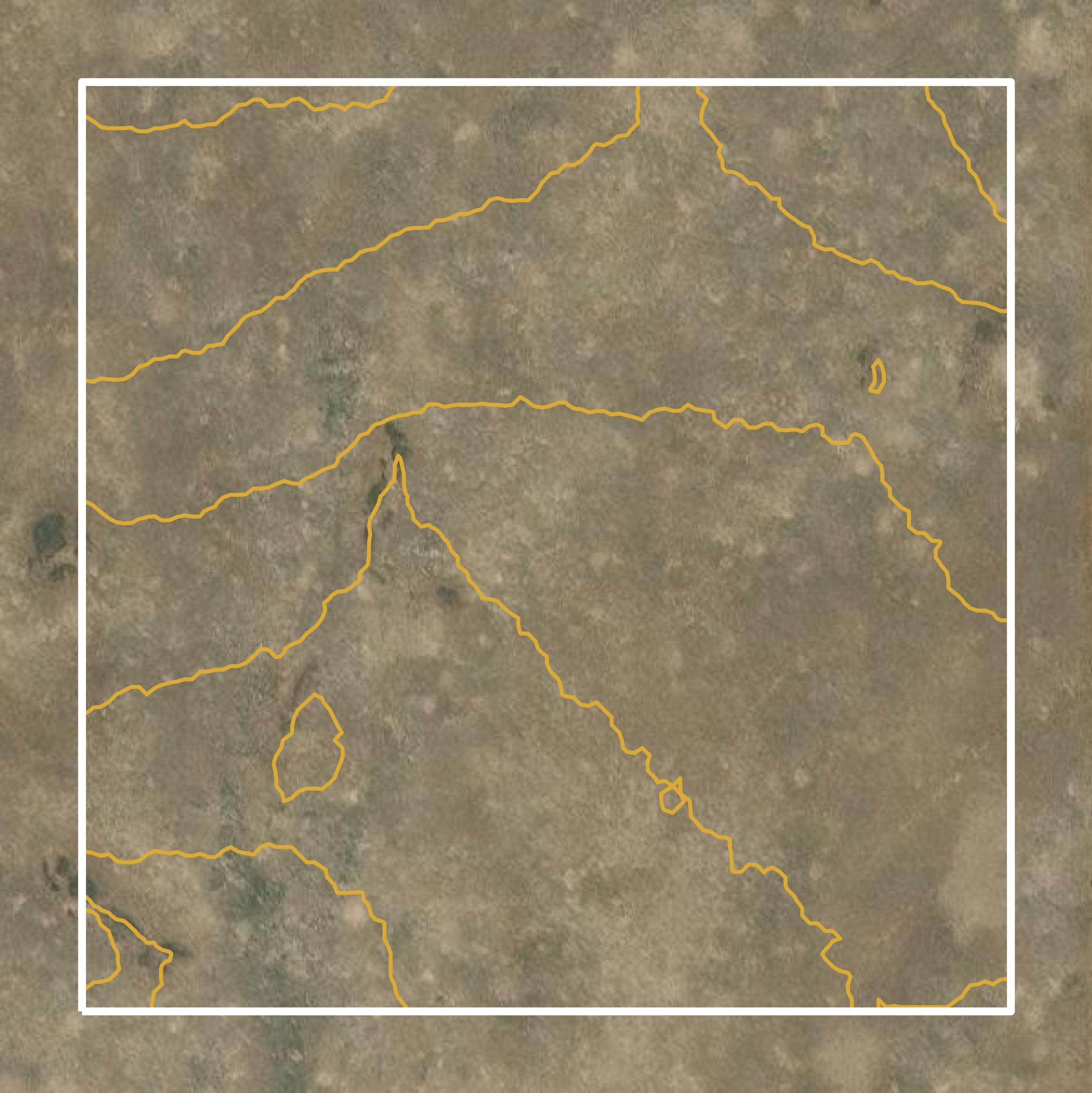 This image shows a contour map in Malheur County created using GIS data in Equator.