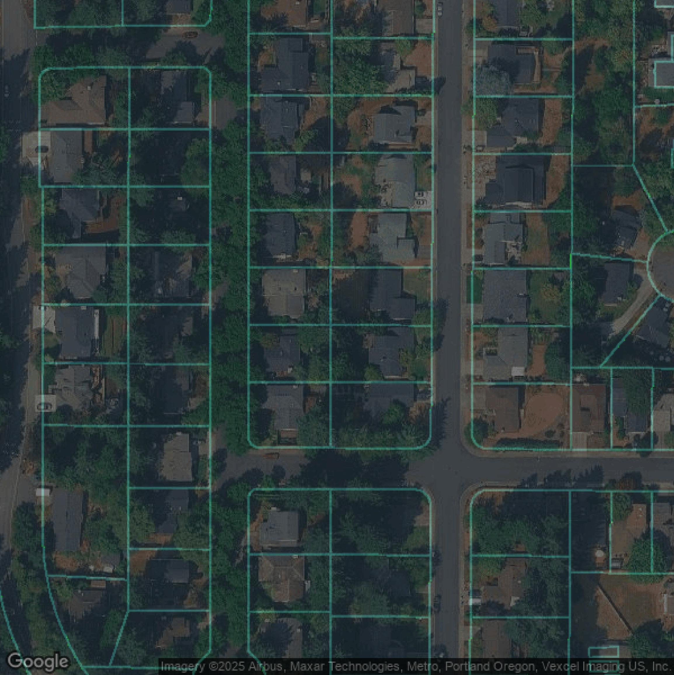 This image shows parcel data in Washington County created using GIS data in Equator.