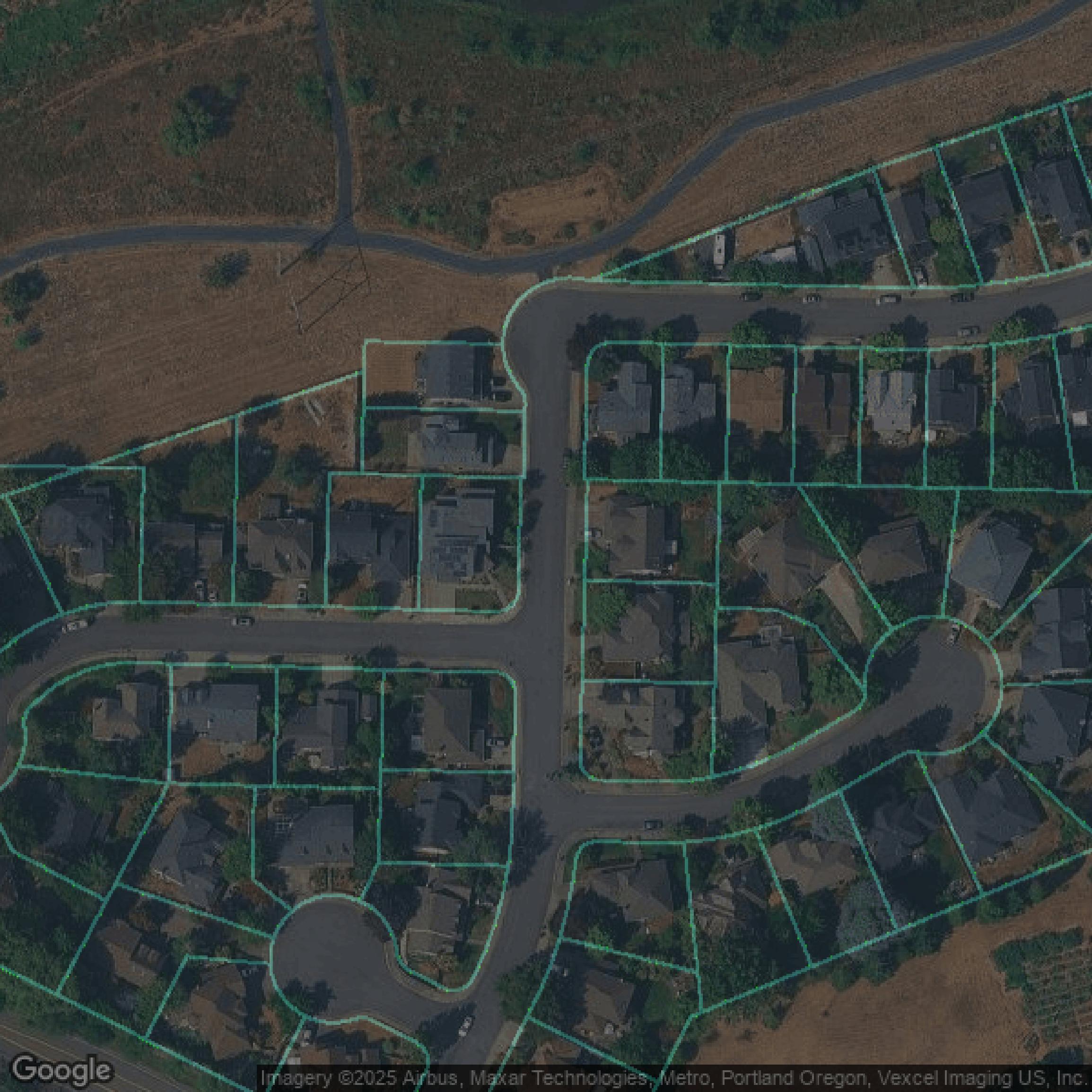 This image shows parcel data in Washington County created using GIS data in Equator.