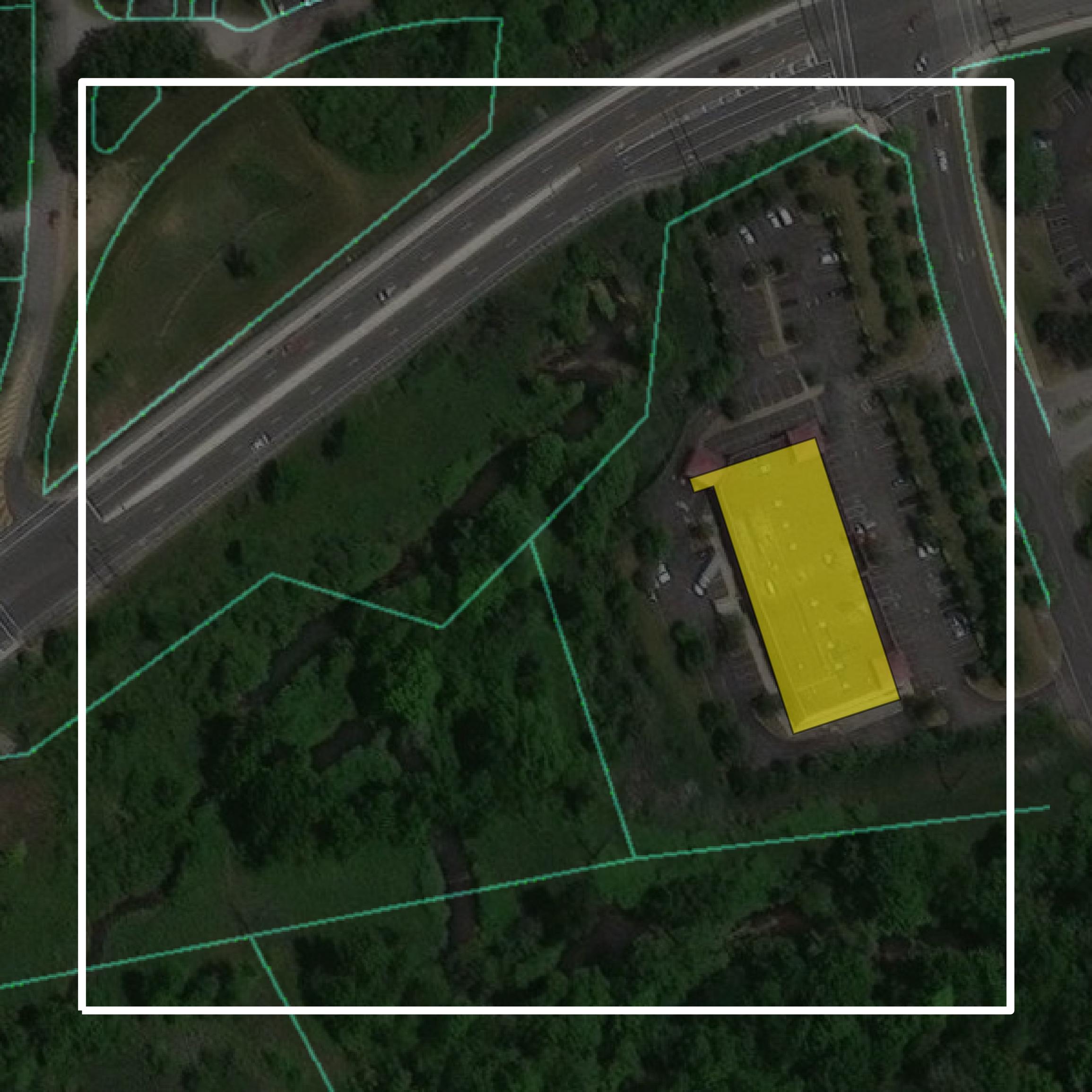 This image shows parcel and building data in Butler County created using GIS data in Equator.